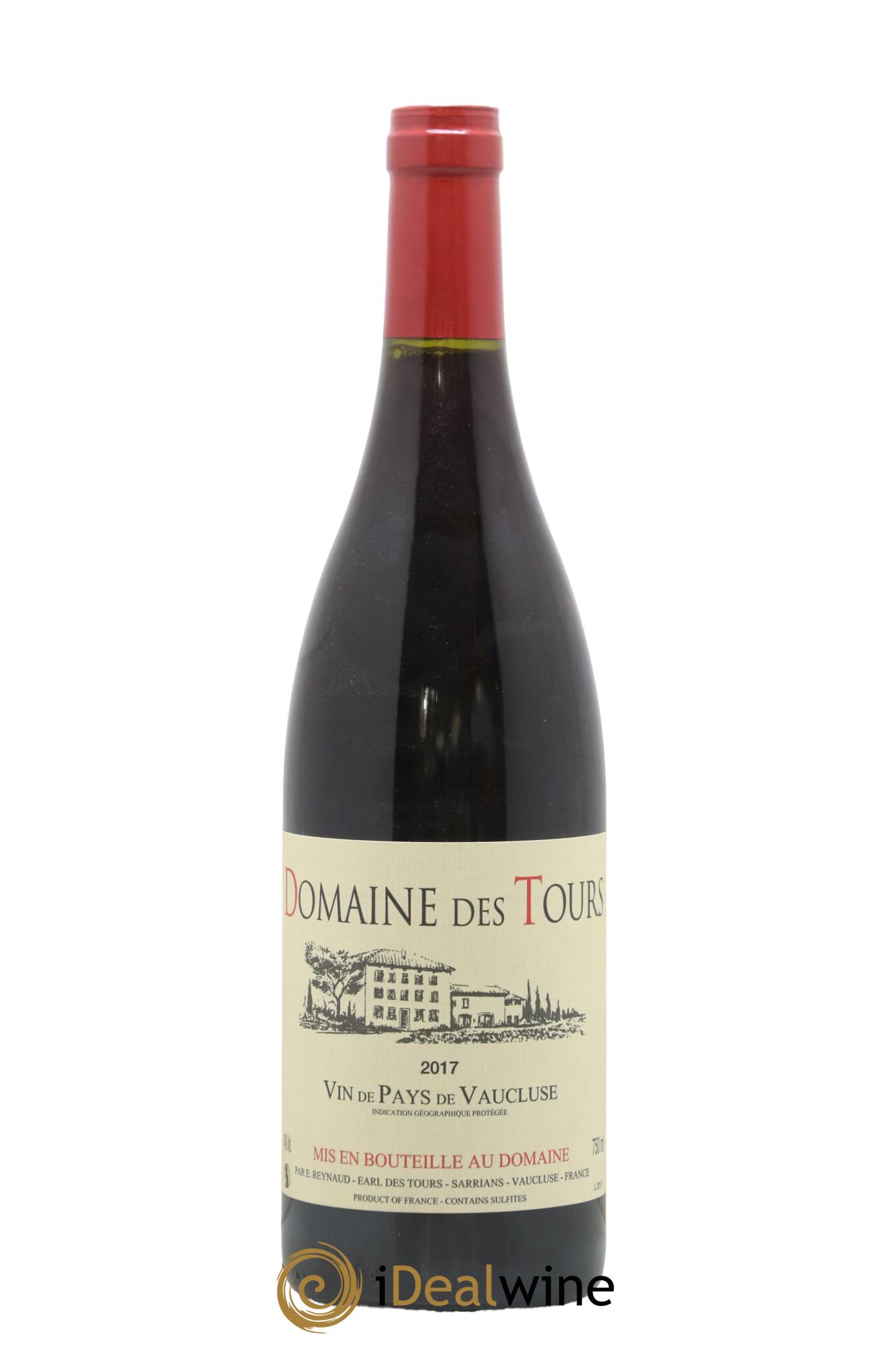 IGP Vaucluse (Vin de Pays de Vaucluse) Domaine des Tours Emmanuel Reynaud 2017 - Lot of 1 bottle - 0