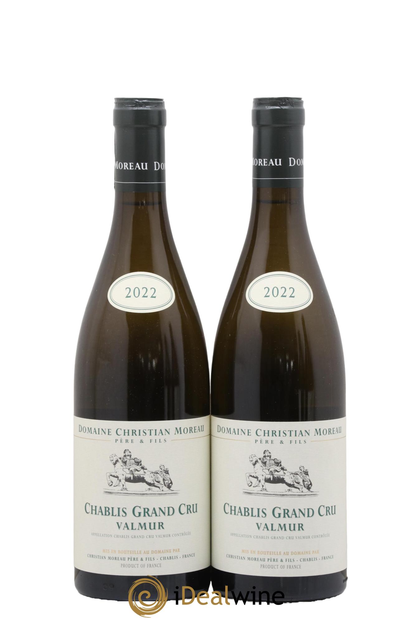 Chablis Grand Cru Valmur Christian Moreau 2022 - Lot de 2 bouteilles - 0