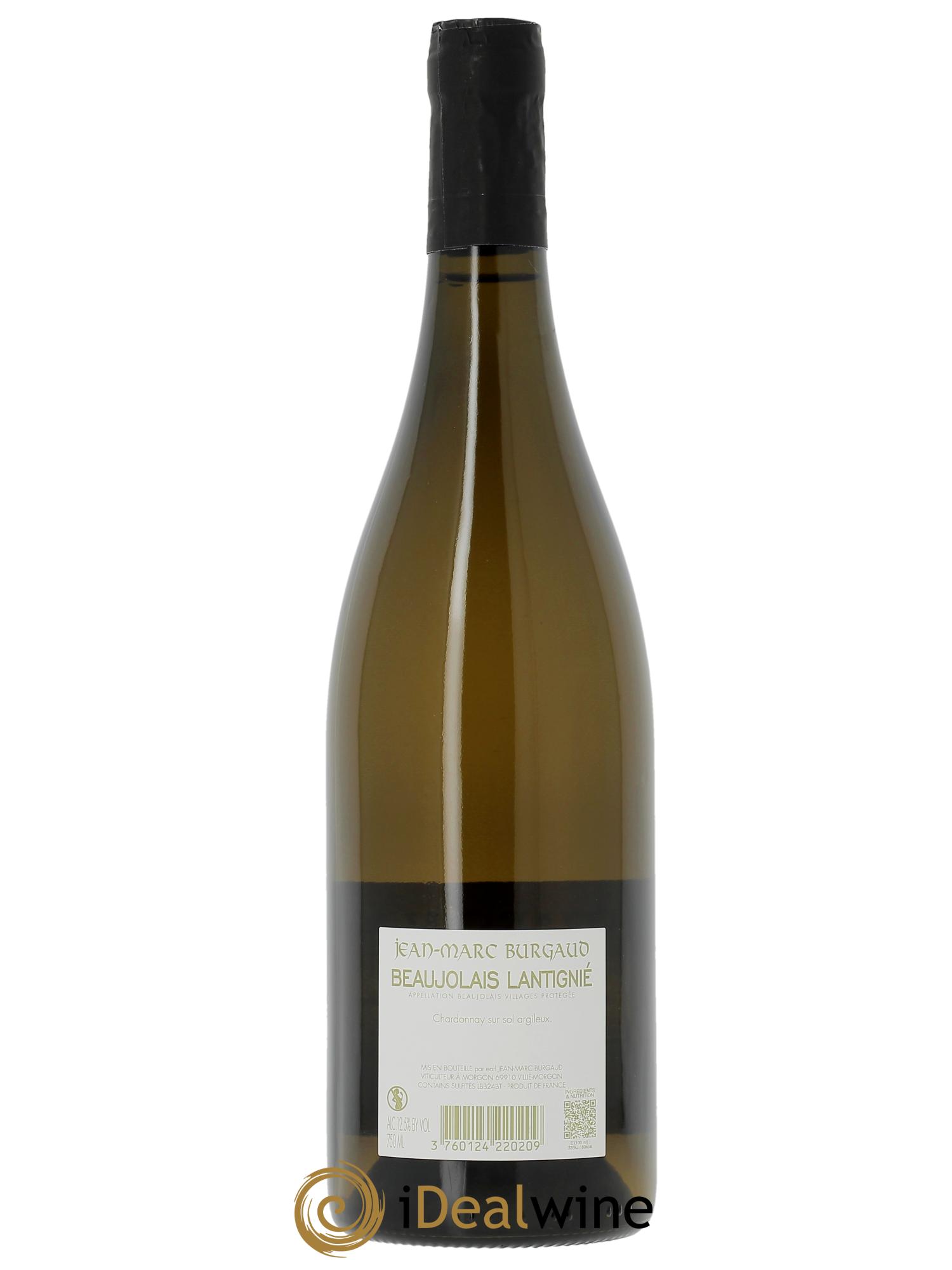Beaujolais blanc Les Vignes de Lantignie Jean-Marc Burgaud (Domaine) 2024 - Lot de 1 bouteille - 1