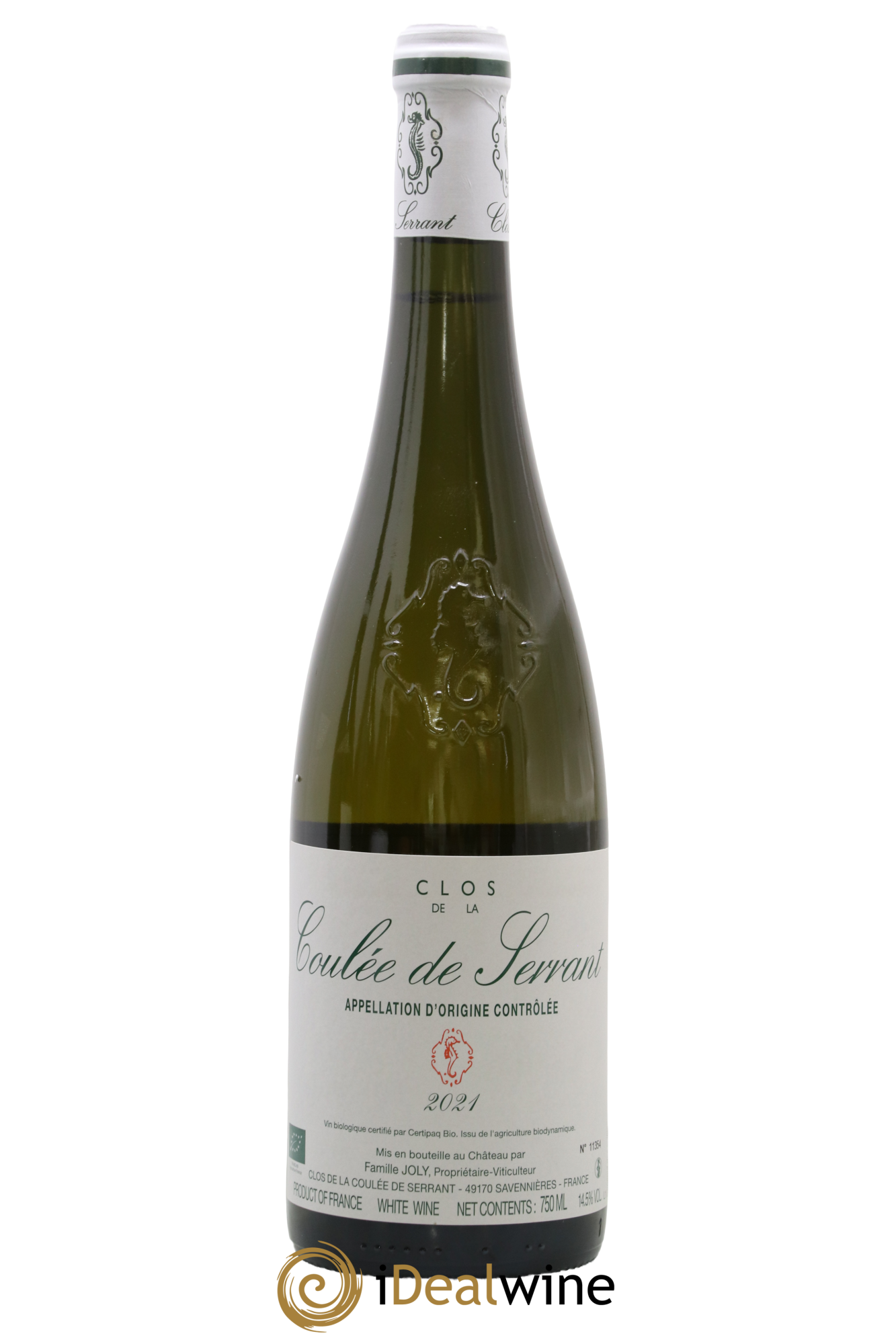 Savennières Vignobles de la Coulée de Serrant - Nicolas Joly 2021 - Lot de 1 bouteille - 0