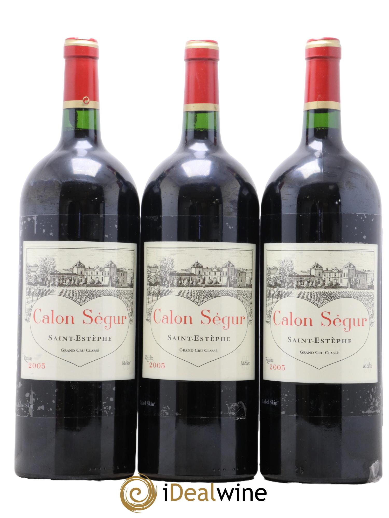Château Calon Ségur 3ème Grand Cru Classé 2005 - Lot de 3 magnums - 0