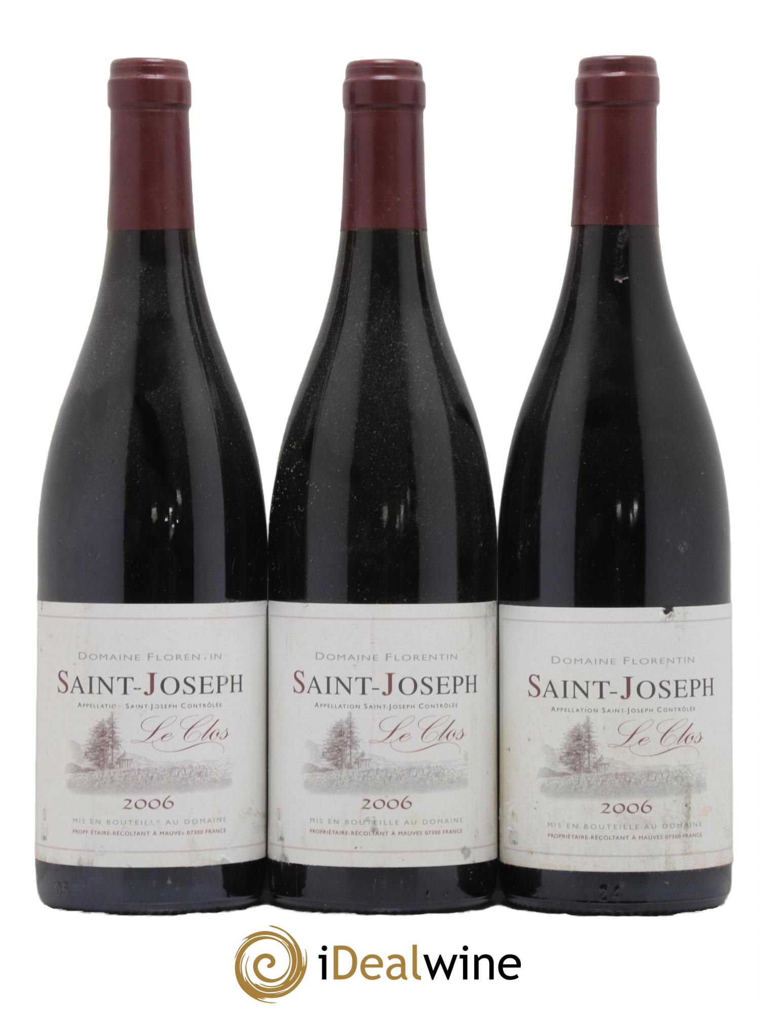 Saint-Joseph Le Clos Domaine Florentin 2006 - Lot de 3 bouteilles - 0