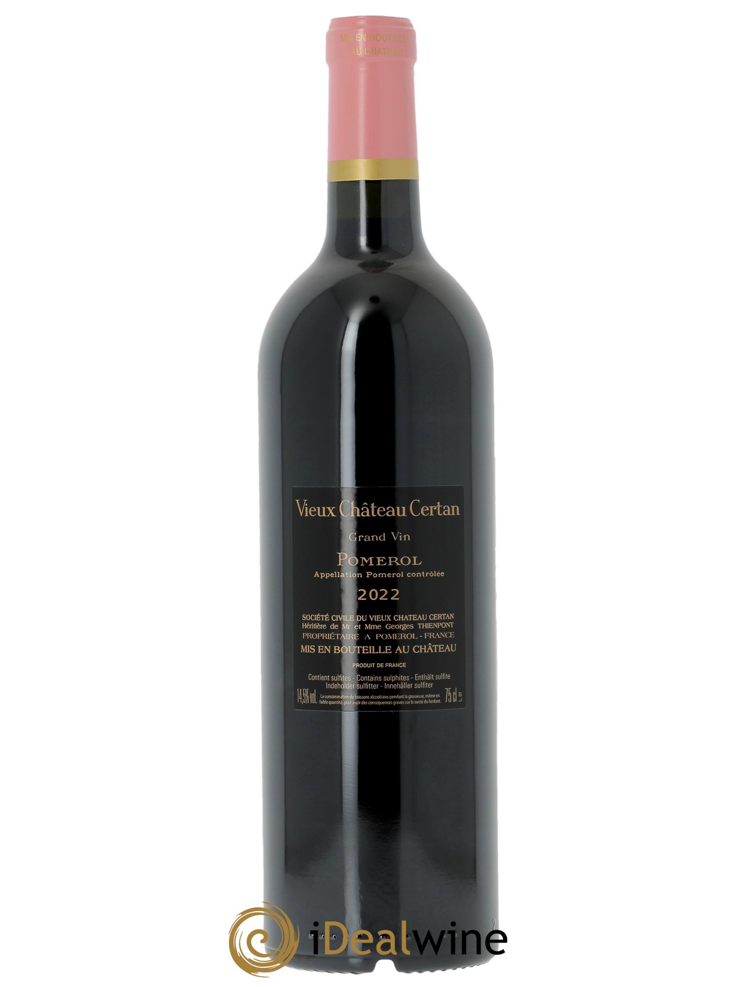 Vieux Château Certan (CBO à partir de 3 bts) 2022 - Lot de 1 bouteille - 1