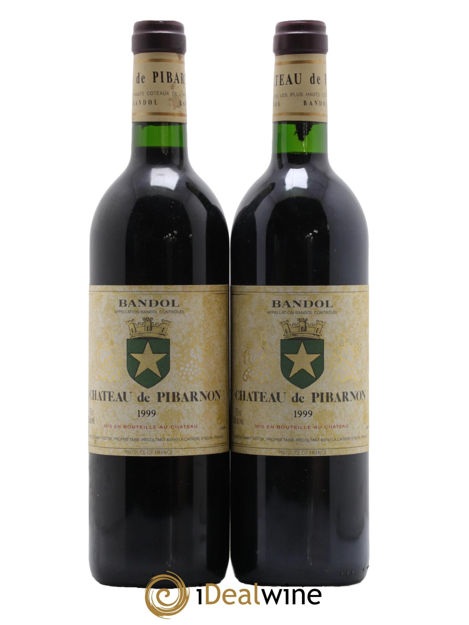 Bandol Château de Pibarnon Comte de Saint-Victor 1999 - Lot de 2 bouteilles - 0