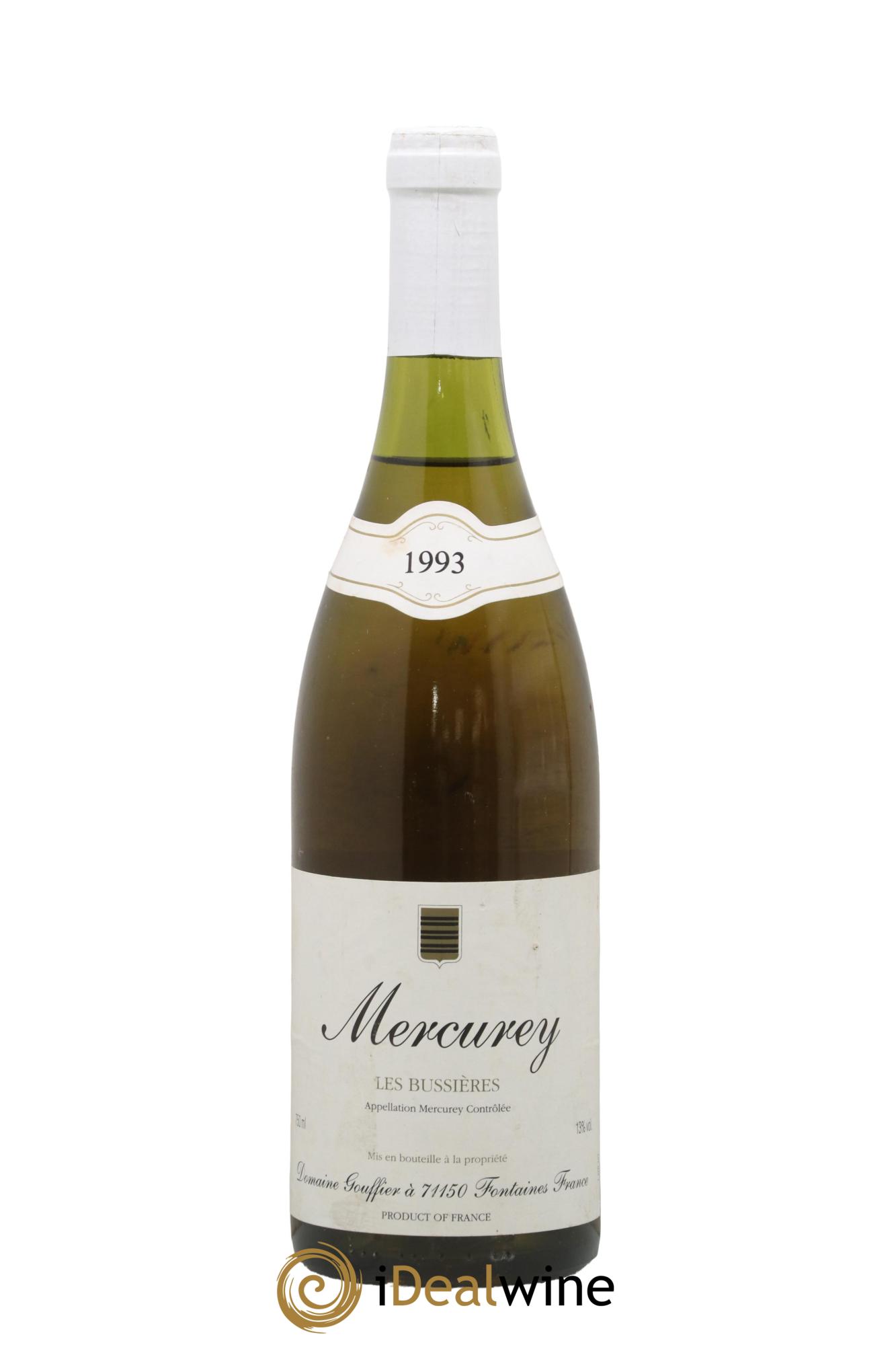 Mercurey Les Bussieres Domaine Gouffier 1993 - Posten von 1 Flasche - 0