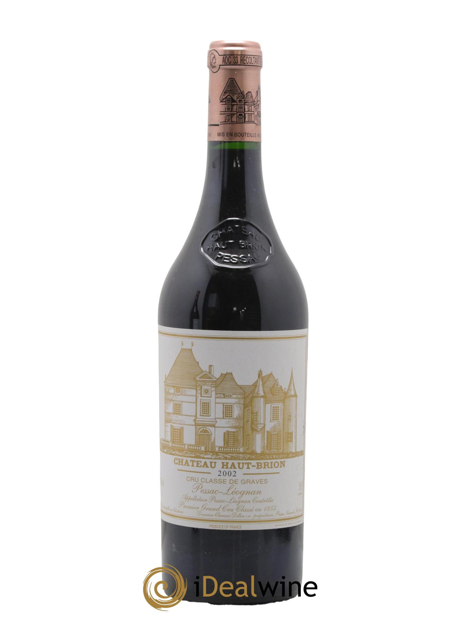 Château Haut Brion 1er Grand Cru Classé 2002 - Lot de 1 bouteille - 0