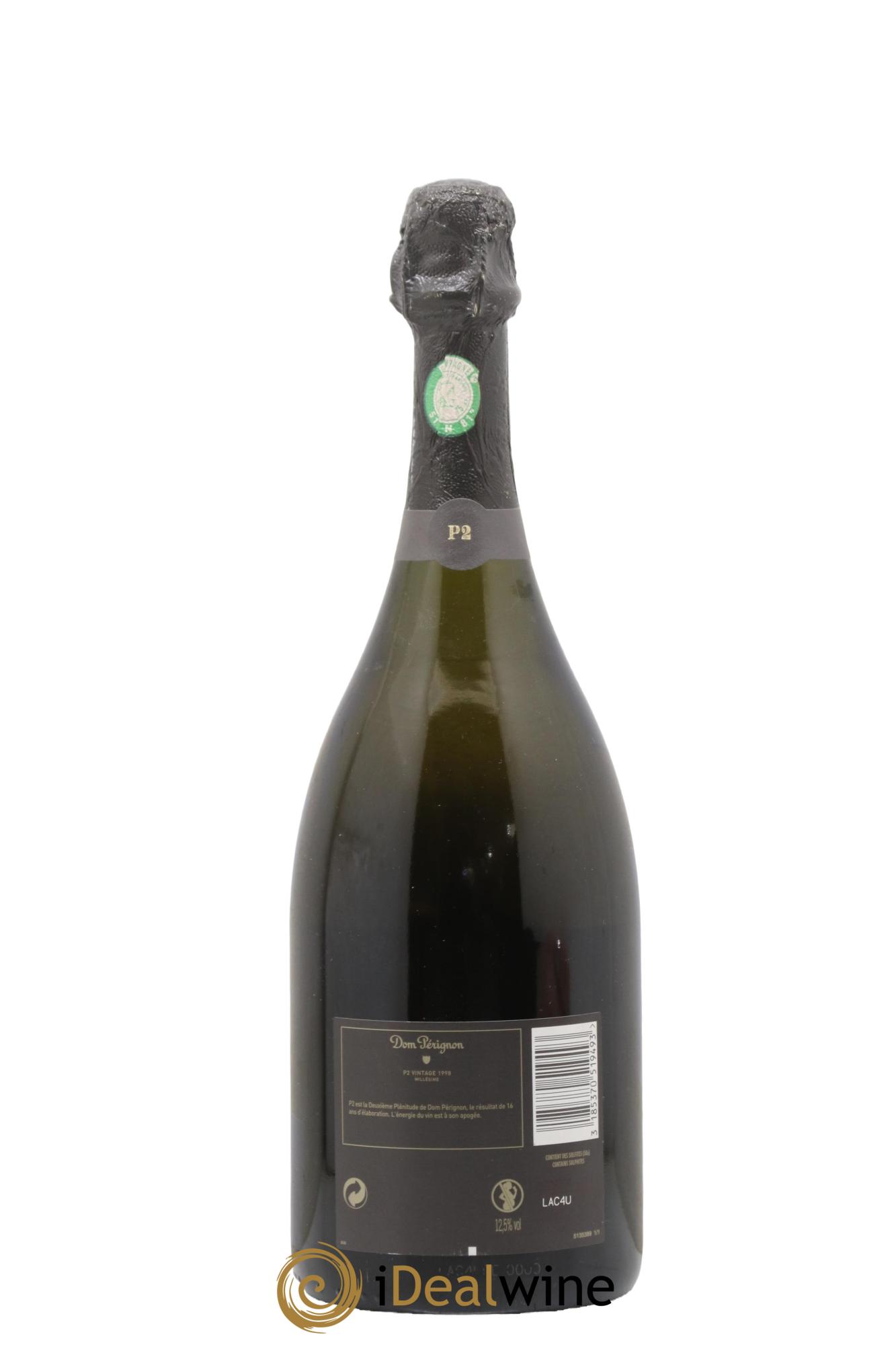 2eme Plénitude (P2) Dom Pérignon 1998 - Posten von 1 Flasche - 1