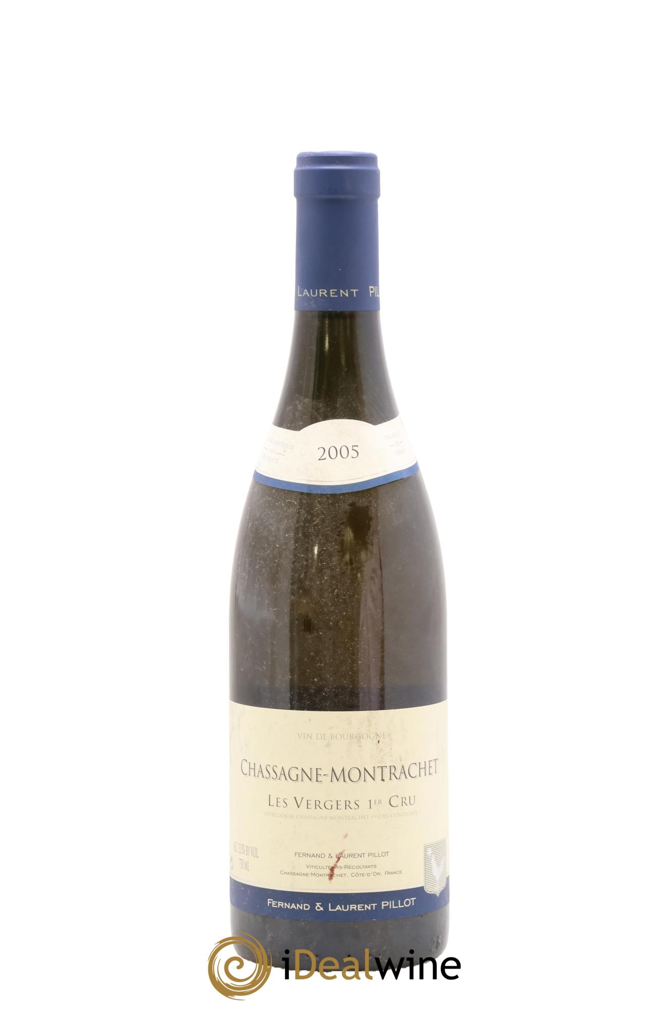 Chassagne-Montrachet 1er Cru Les Vergers Fernand et Laurent Pillot (Domaine) 2005 - Lote de 1 botella - 0