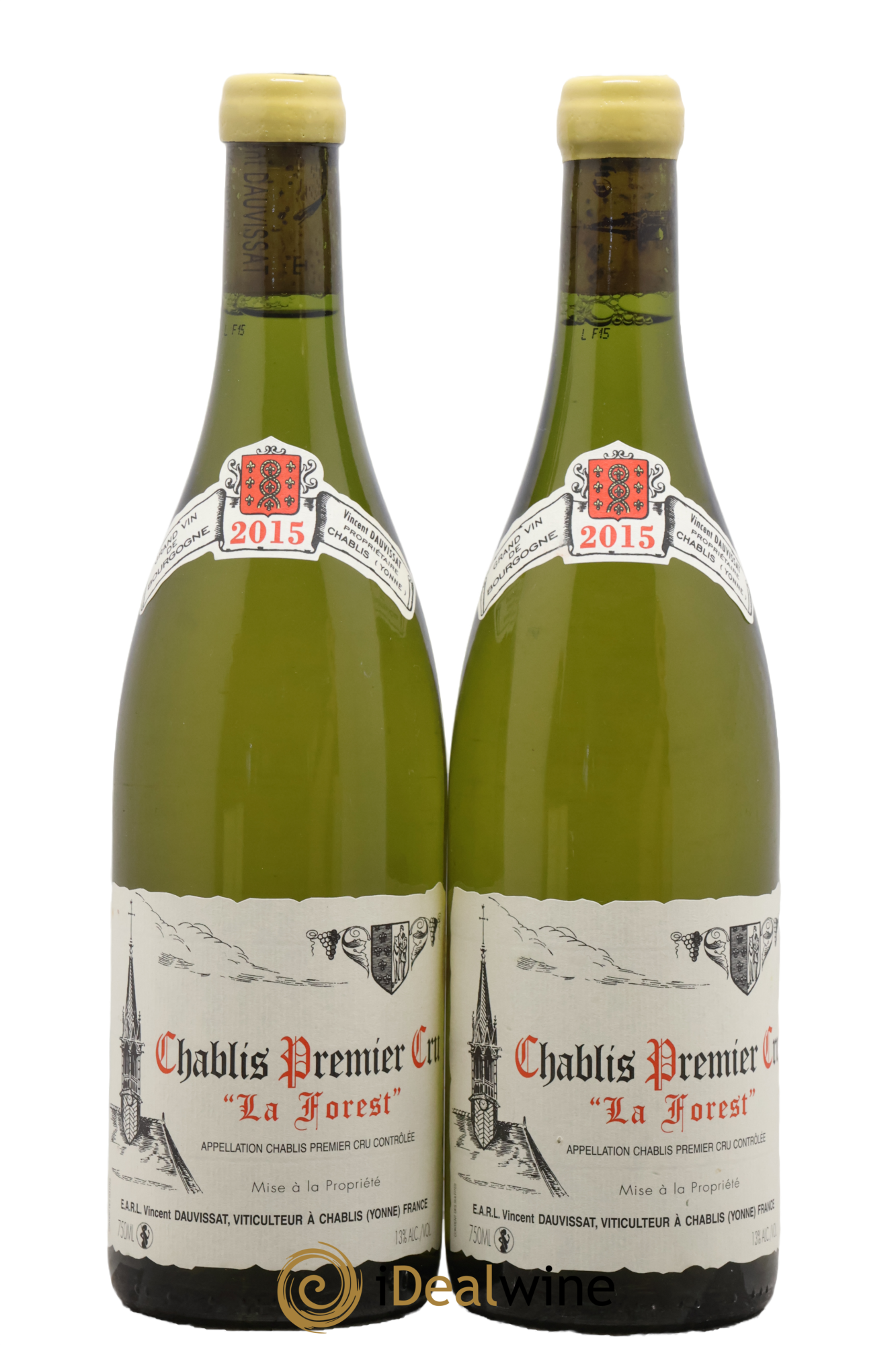 Chablis 1er Cru La Forest Vincent Dauvissat (Domaine) 2015 - Posten von 2 Flaschen - 0