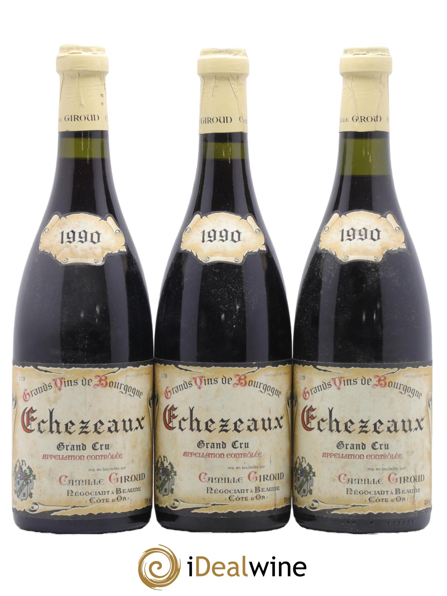 Echezeaux Grand Cru Giroud 1990 - Lot de 3 bouteilles - 0