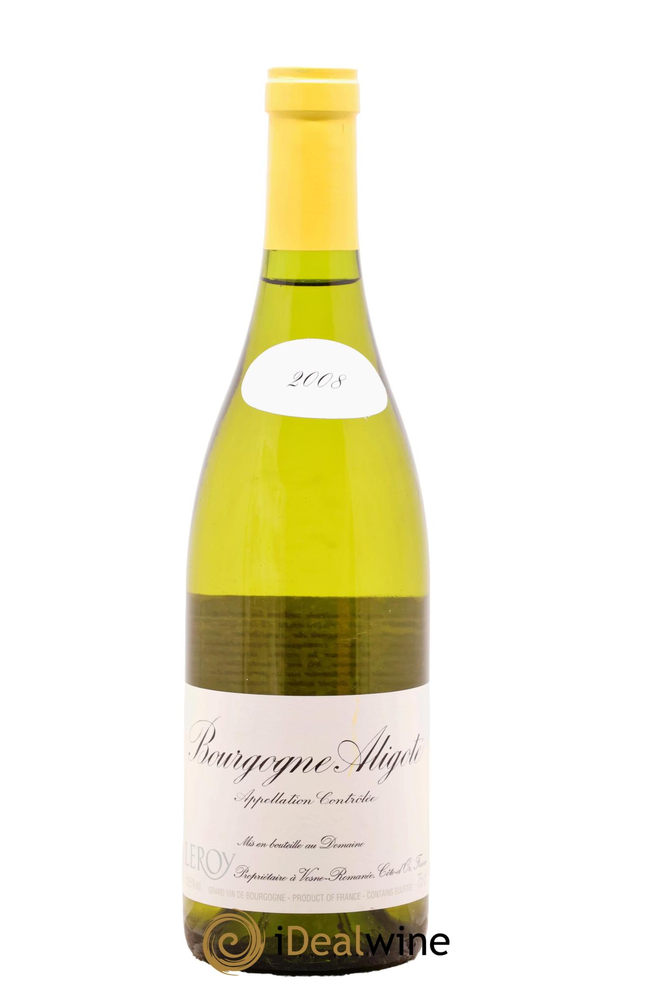 Bourgogne Aligoté Leroy (Domaine) 2008 - Lot de 1 bouteille - 0
