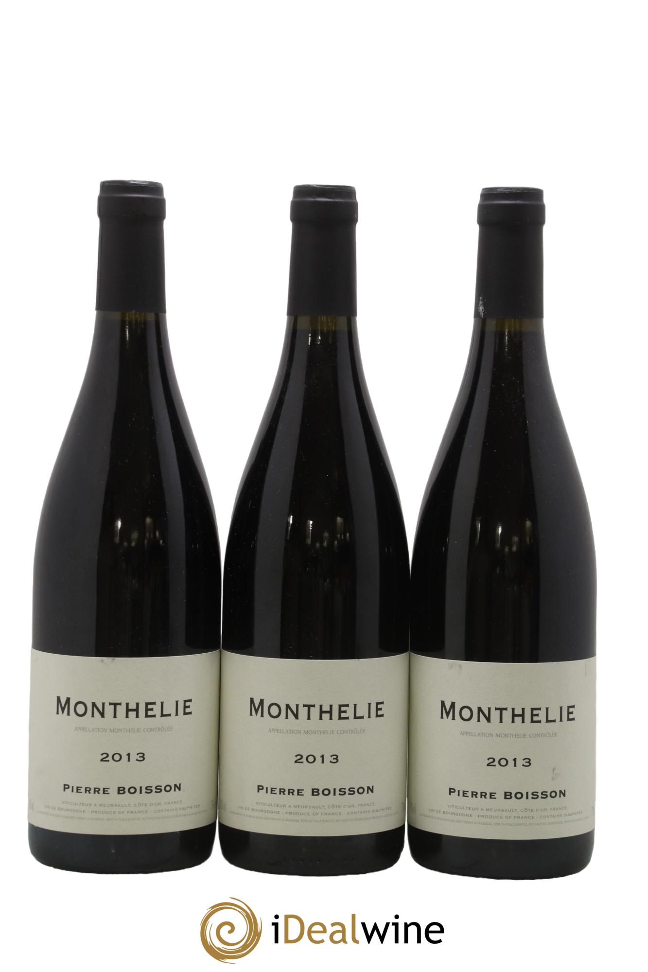 Monthélie Pierre Boisson (Domaine) 2013 - Lot of 3 bottles - 0