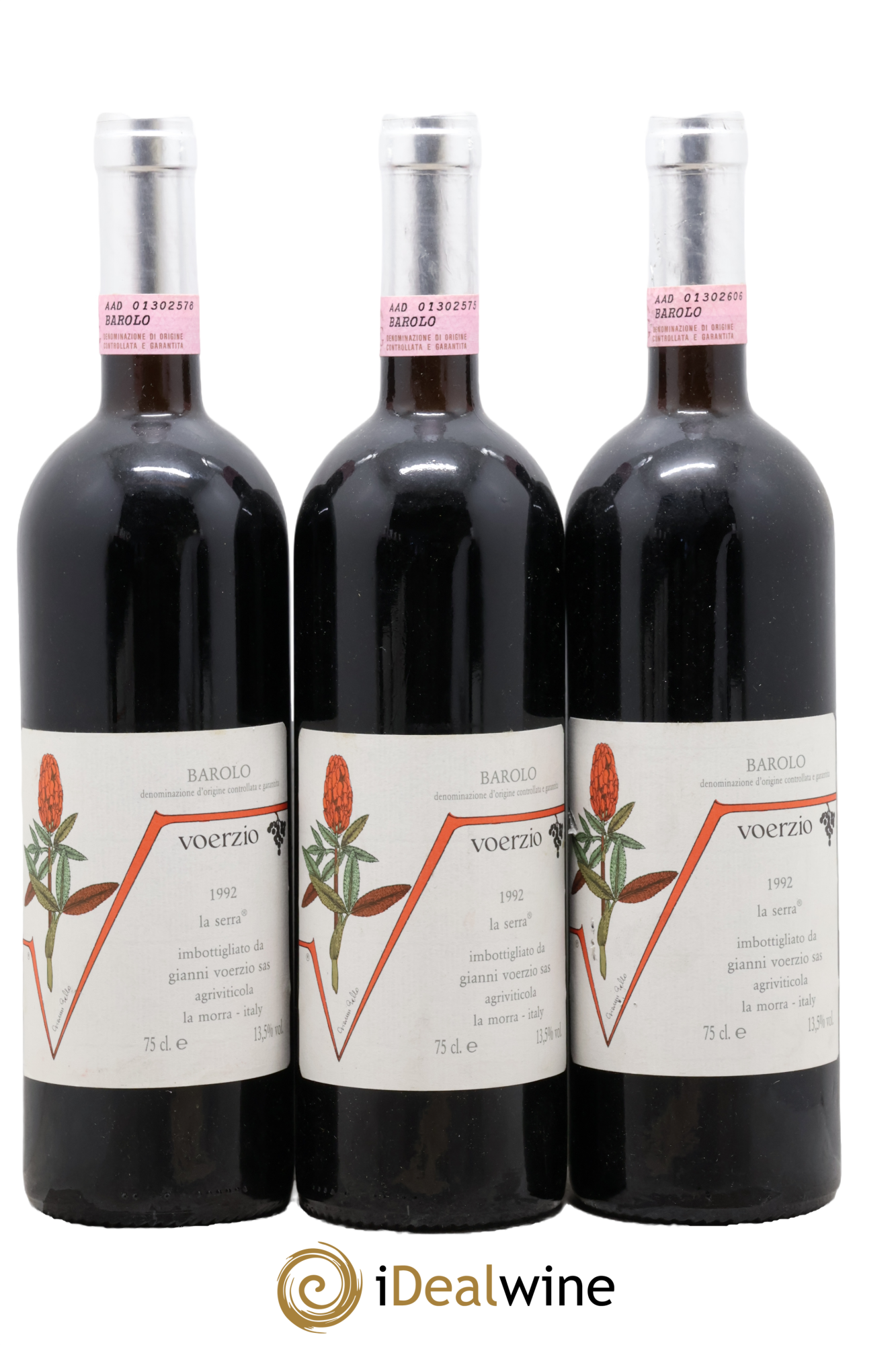 Barolo DOC La Serra Gianni Voerzio 1992 - Lote de 3 botellas - 0