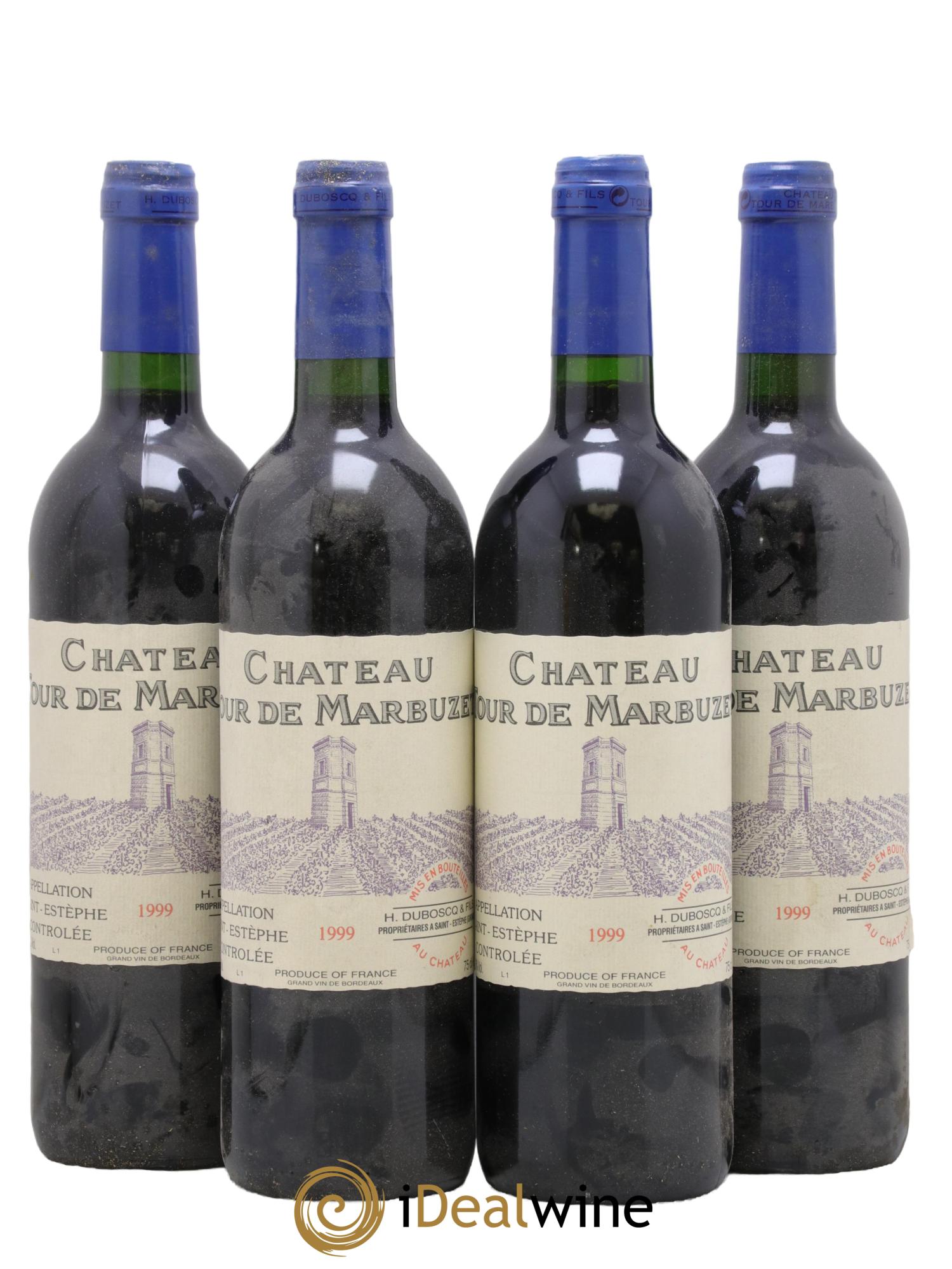 Château Tour de Marbuzet 1999 - Lot de 4 bouteilles - 0