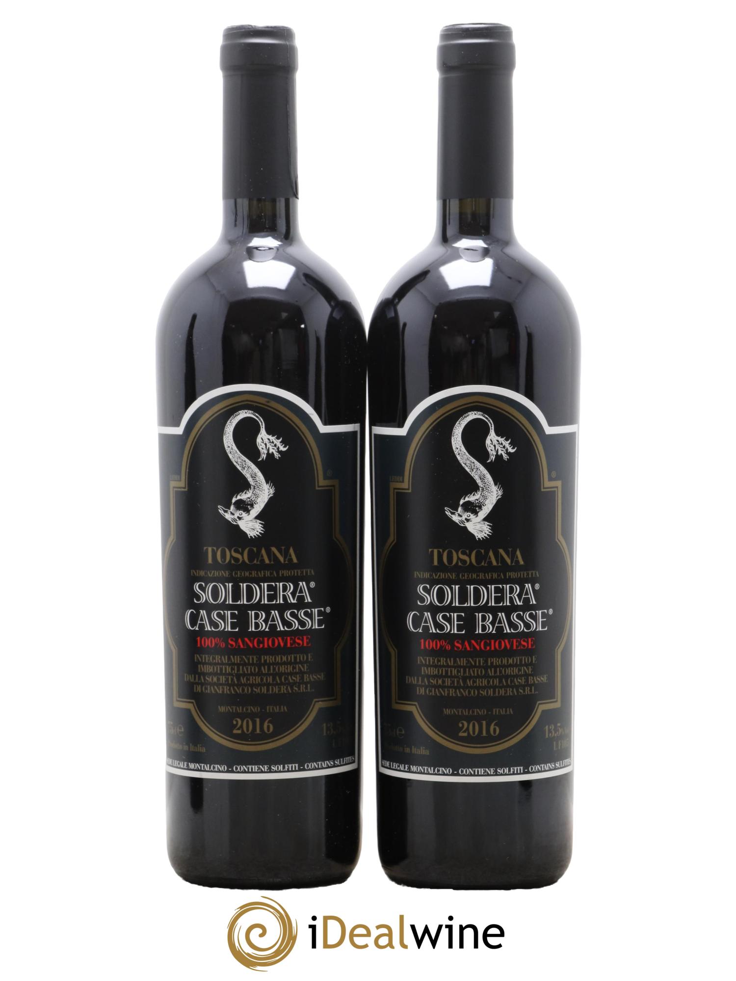 Toscana IGT Soldera Case Basse - Gianfranco Soldera 2016 - Lot de 2 bouteilles - 0
