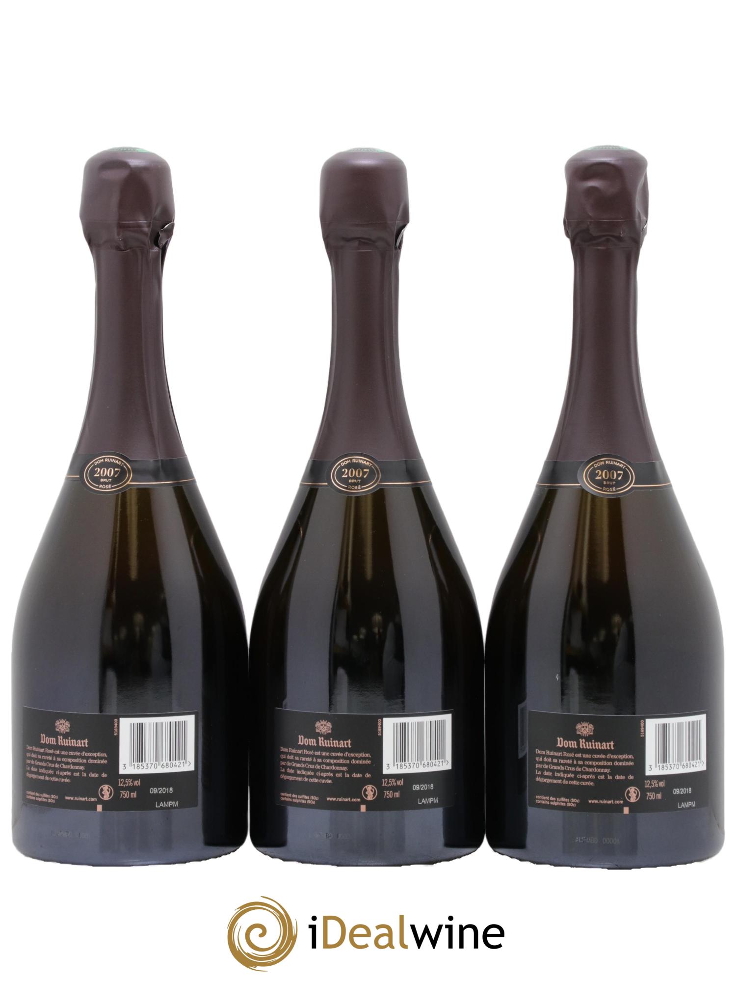 Dom Ruinart Brut Ruinart 2007 - Lot of 3 bottles - 1