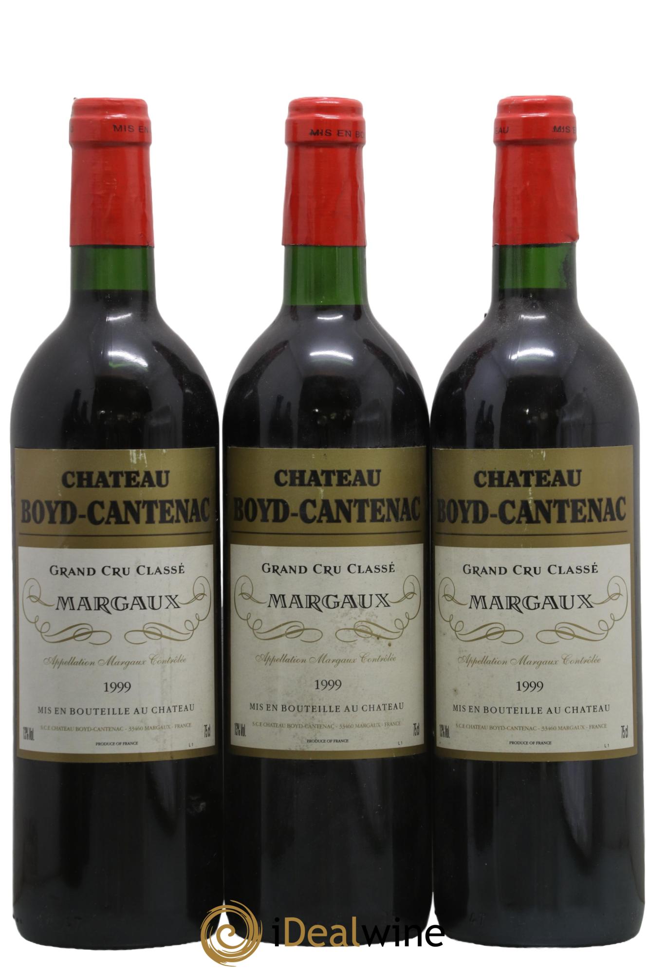 Château Boyd Cantenac 3ème Grand Cru Classé 1999 - Lot de 3 bouteilles - 0