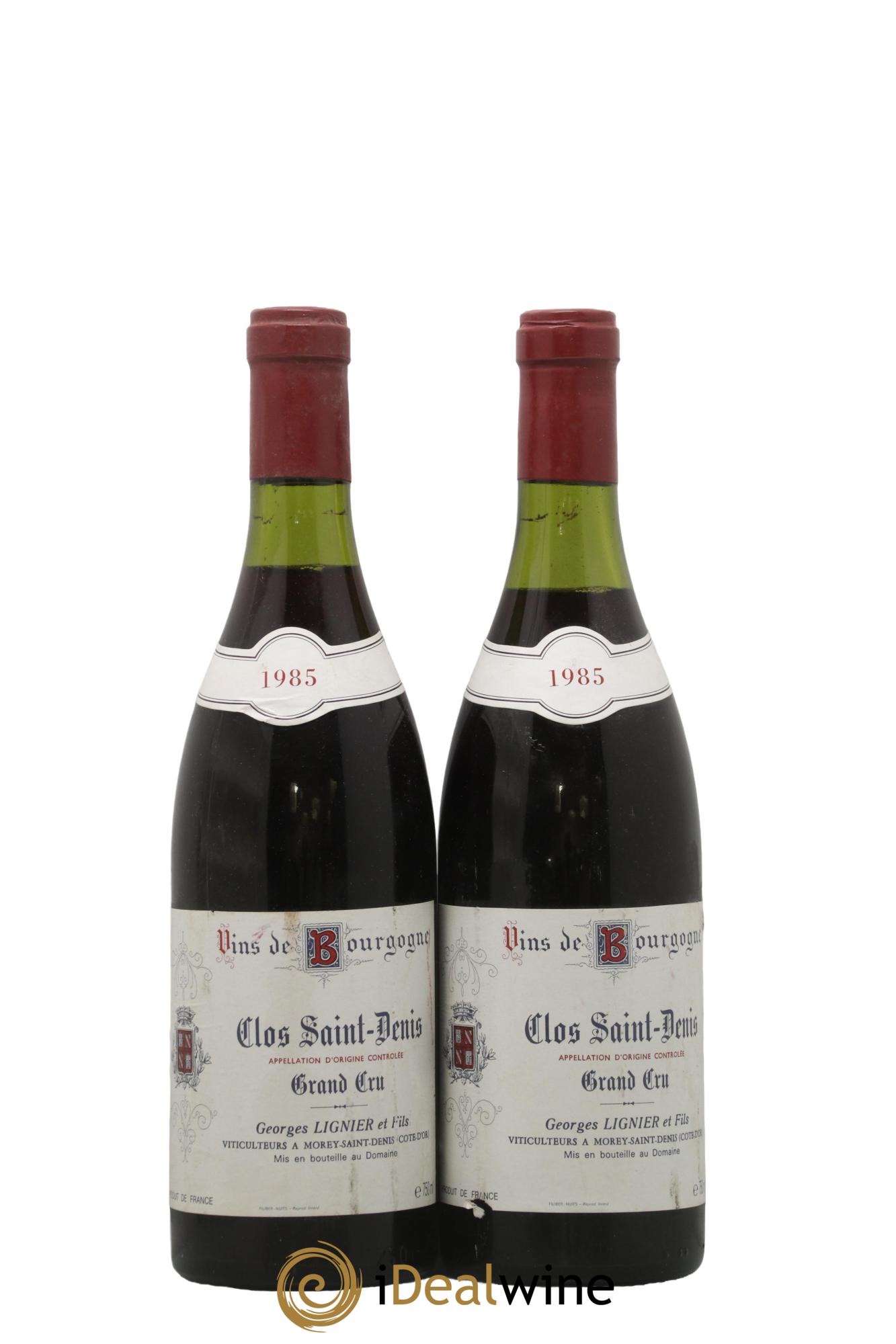 Clos Saint-Denis Grand Cru Georges Lignier (Domaine) 1985 - Posten von 2 Flaschen - 0