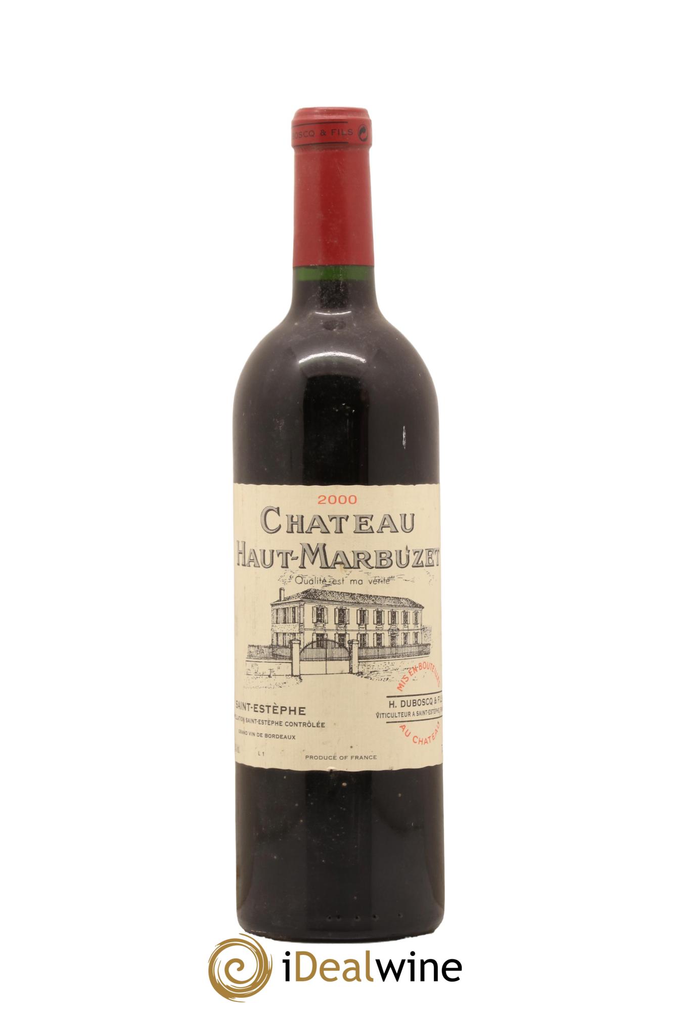 Château Haut Marbuzet 2000 - Lot de 1 bouteille - 0