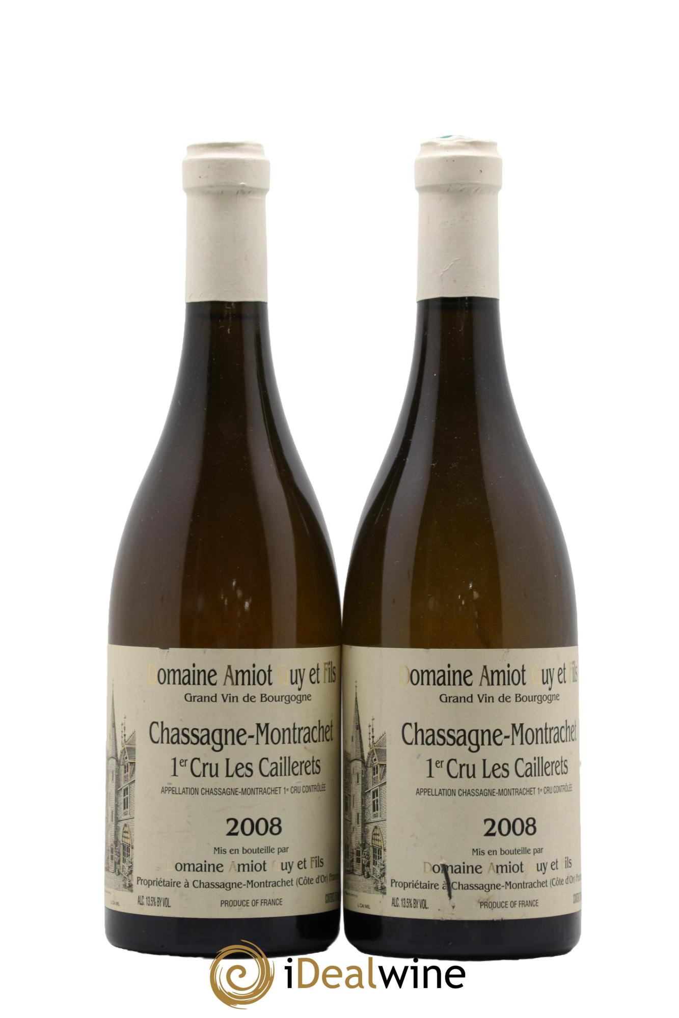 Chassagne-Montrachet 1er Cru Les Caillerets Guy Amiot & Fils 2008 - Lot de 2 bouteilles - 0