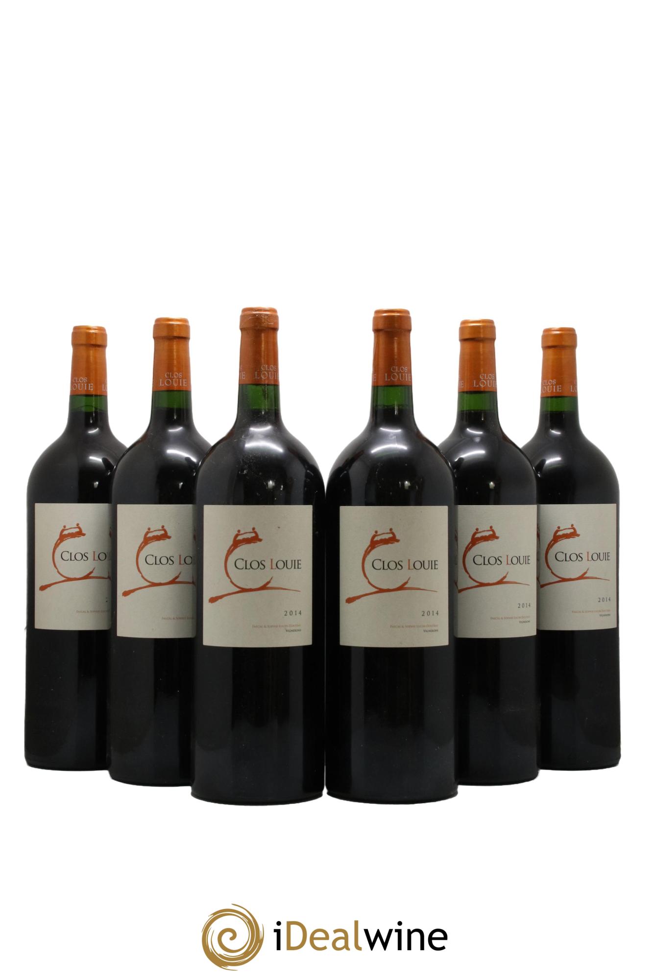 Castillon-Côtes-de-Bordeaux (Côtes-de-Castillon) Clos Louie 2014 - Posten von 6 Magnum - 0