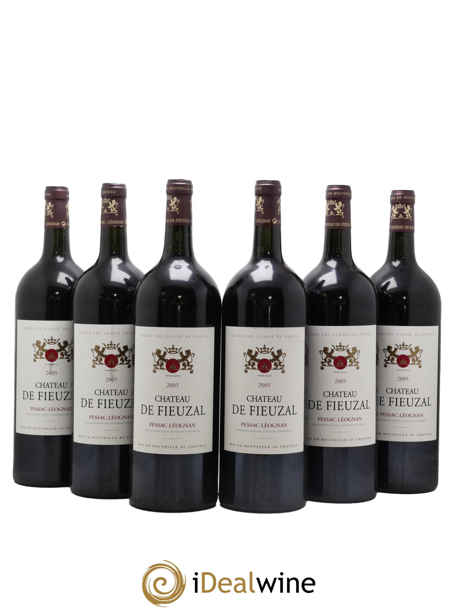 Château de Fieuzal Cru Classé de Graves 2005 - Lot de 6 magnums - 0