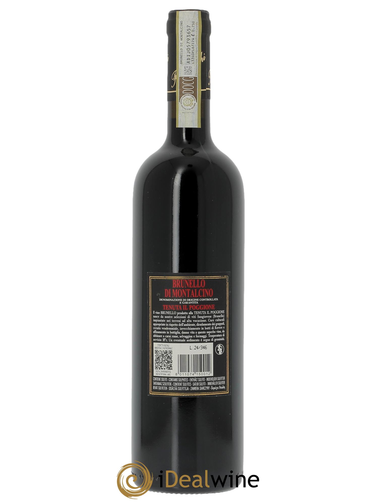 Brunello di Montalcino DOCG Il Poggione Lavinio Franceschi 2020 - Lotto di 1 bottiglia - 1