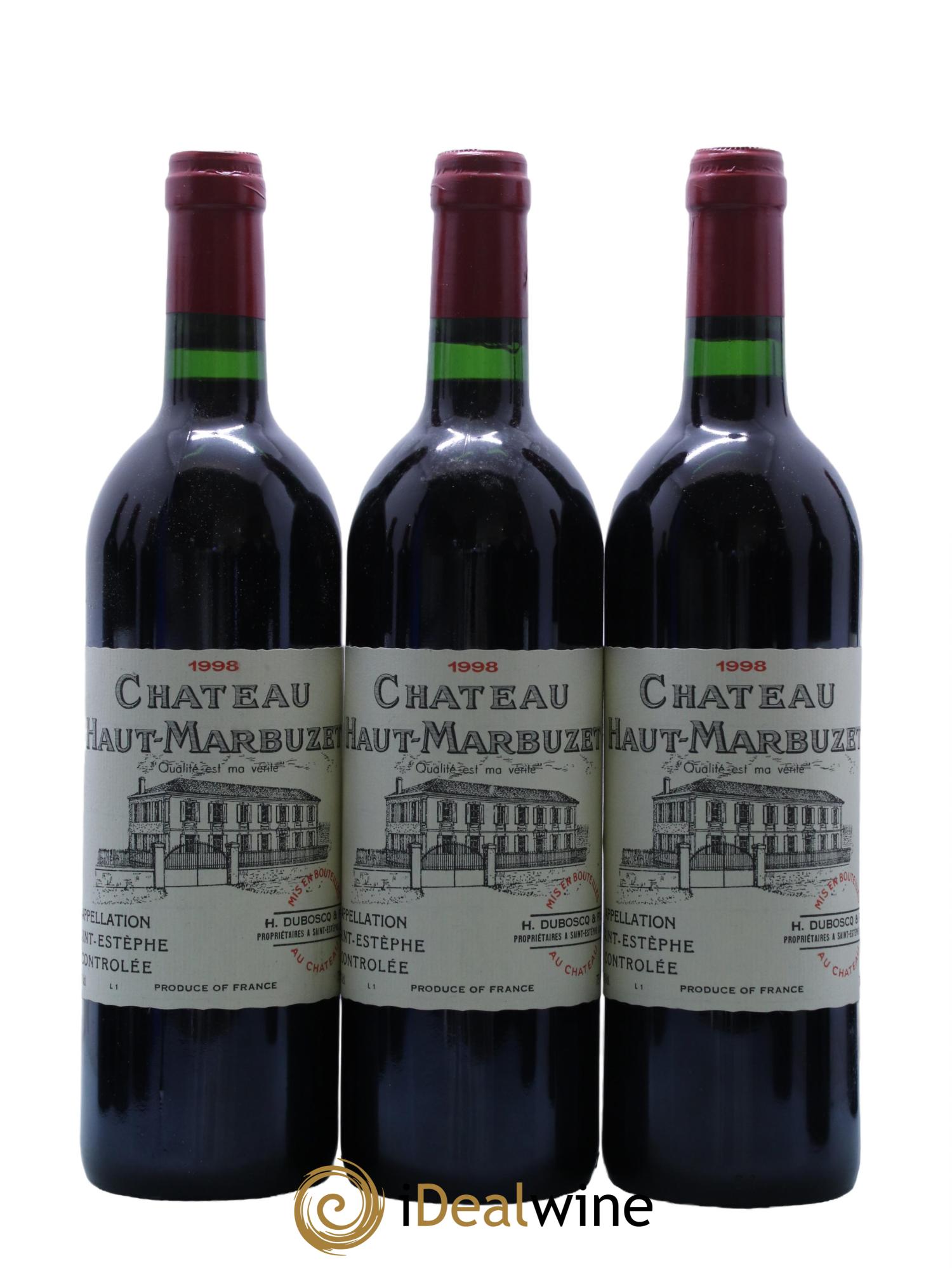 Château Haut Marbuzet 1998 - Lot de 12 bouteilles - 2