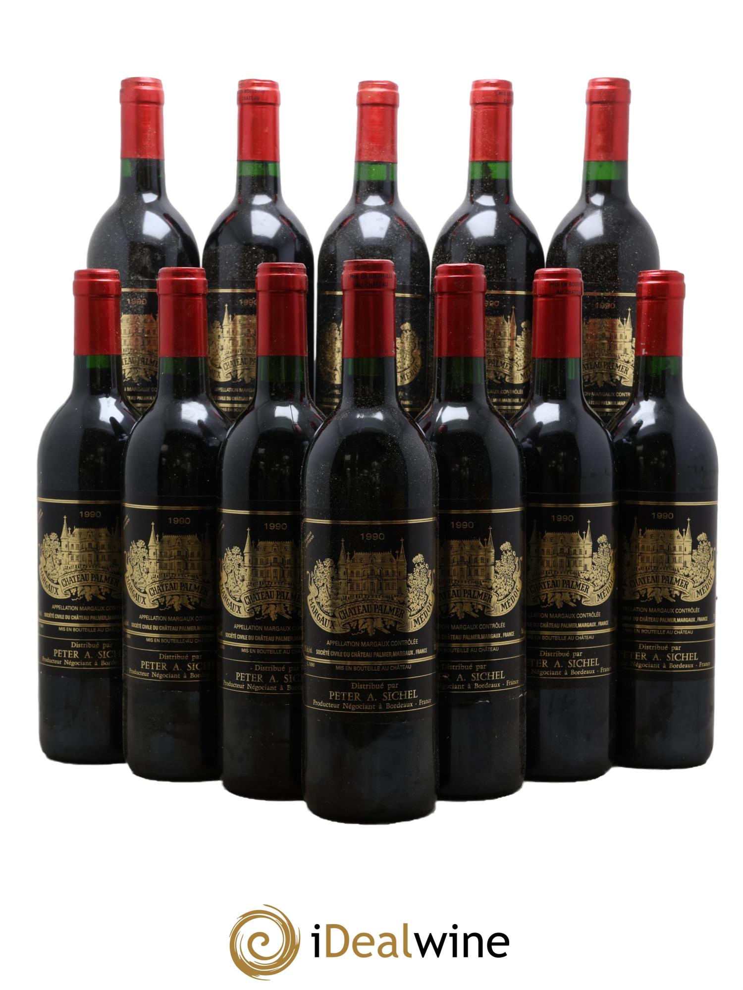 Château Palmer 3ème Grand Cru Classé 1990 - Lot de 12 bouteilles - 0