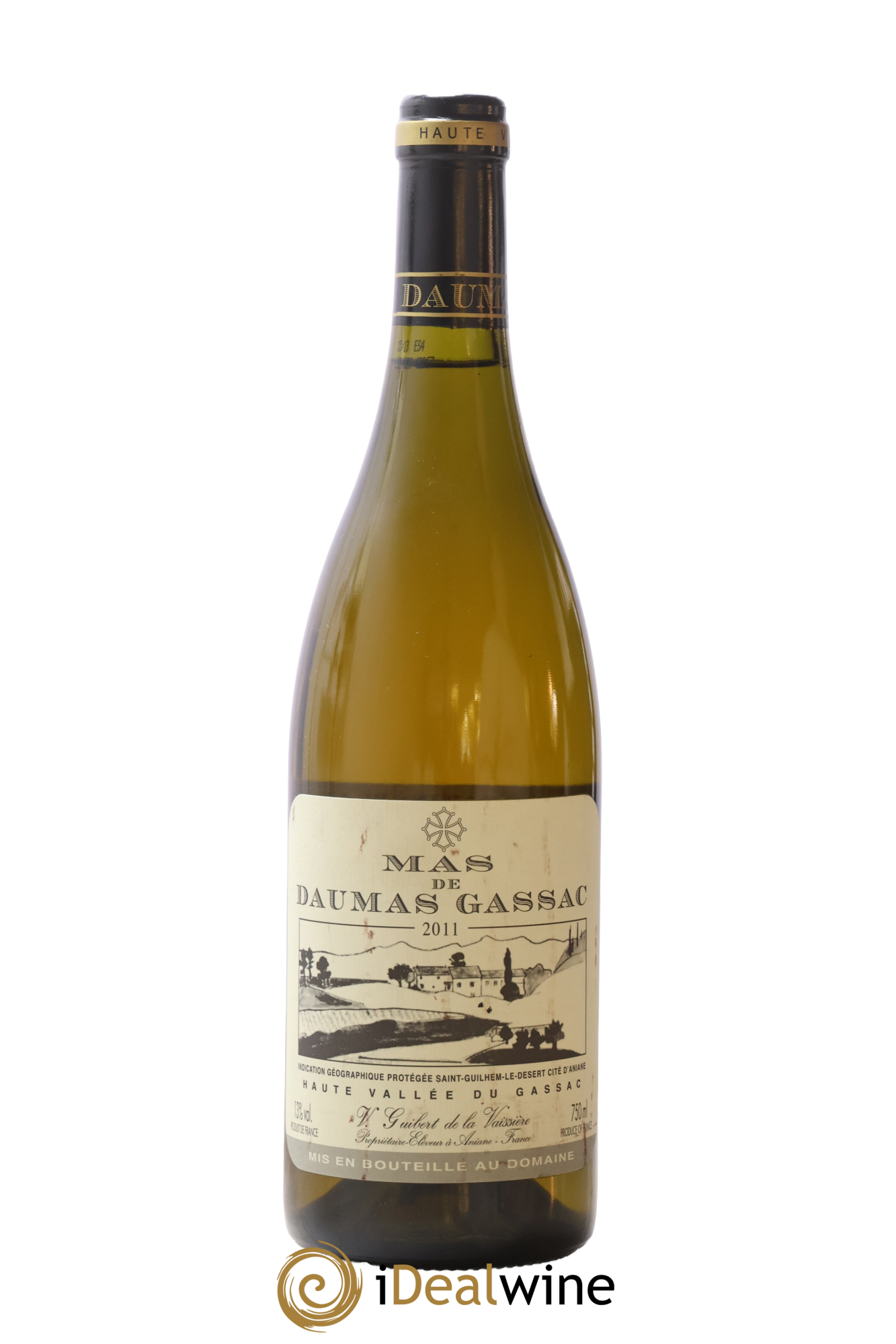 Saint-Guilhem-le-Désert - Cité d'Aniane Mas Daumas Gassac Famille Guibert de La Vaissière 2011 - Lot de 1 bouteille - 0
