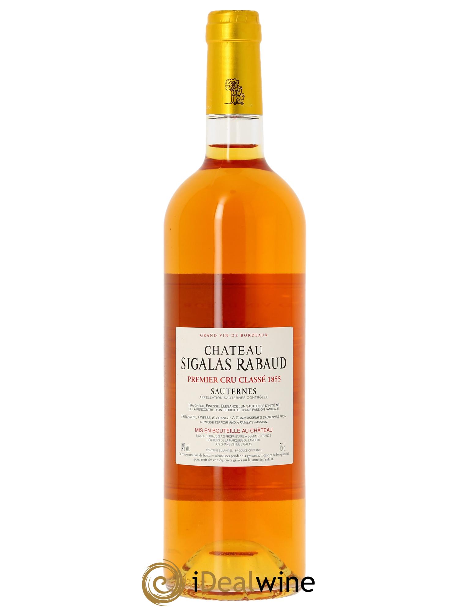 Château Sigalas Rabaud 1er Grand Cru Classé 2011 - Lot de 2 bouteilles - 1