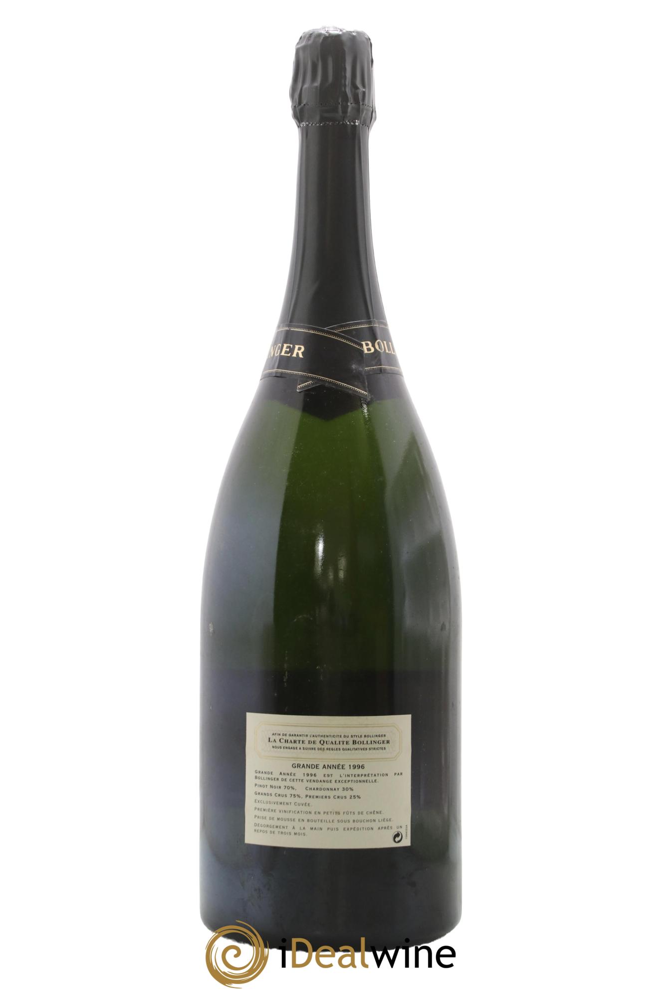 Grande Année Brut Bollinger 1996 - Posten von 1 Magnum - 1