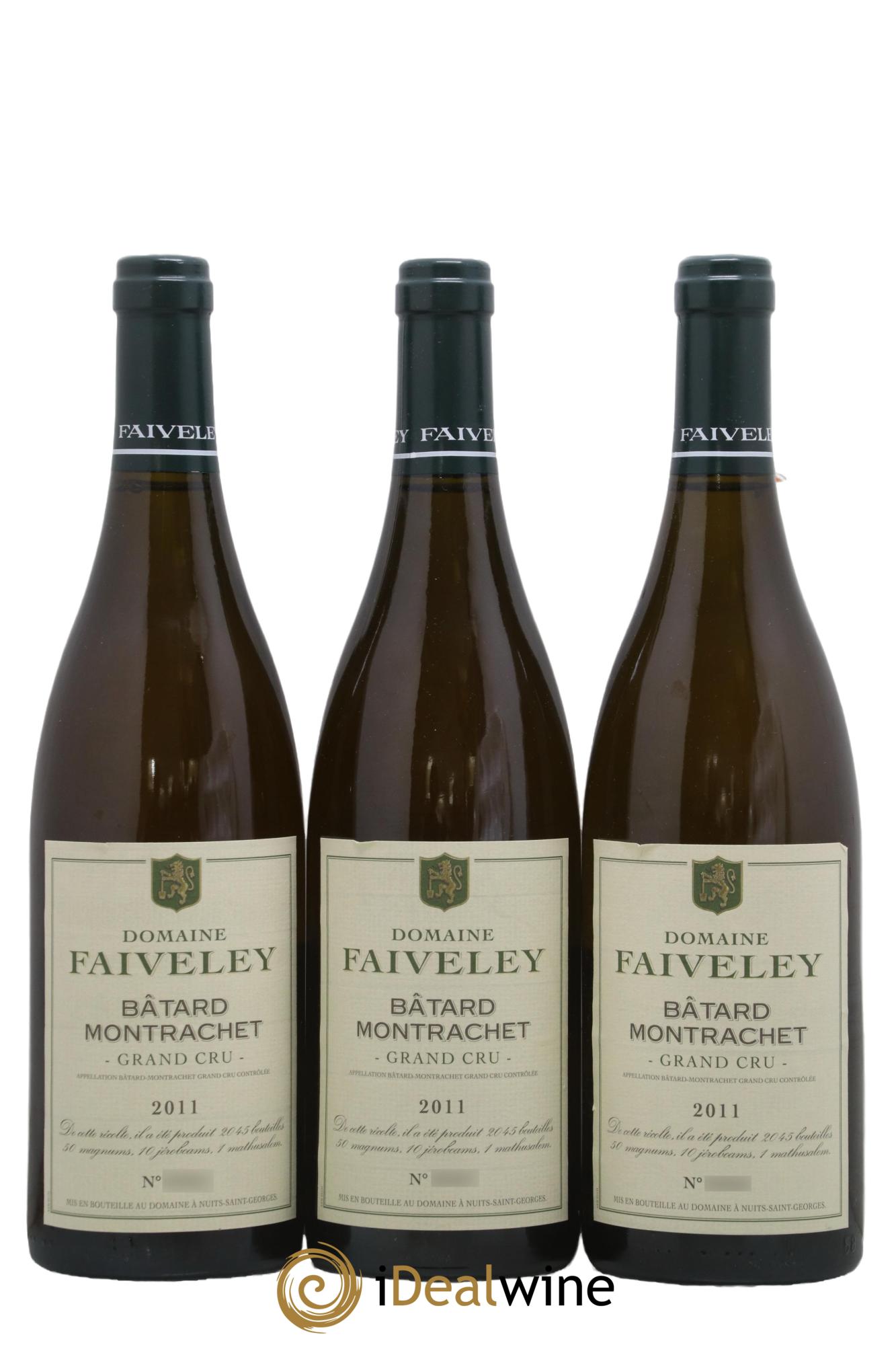 Bâtard-Montrachet Grand Cru Faiveley 2011 - Lot of 3 bottles - 0