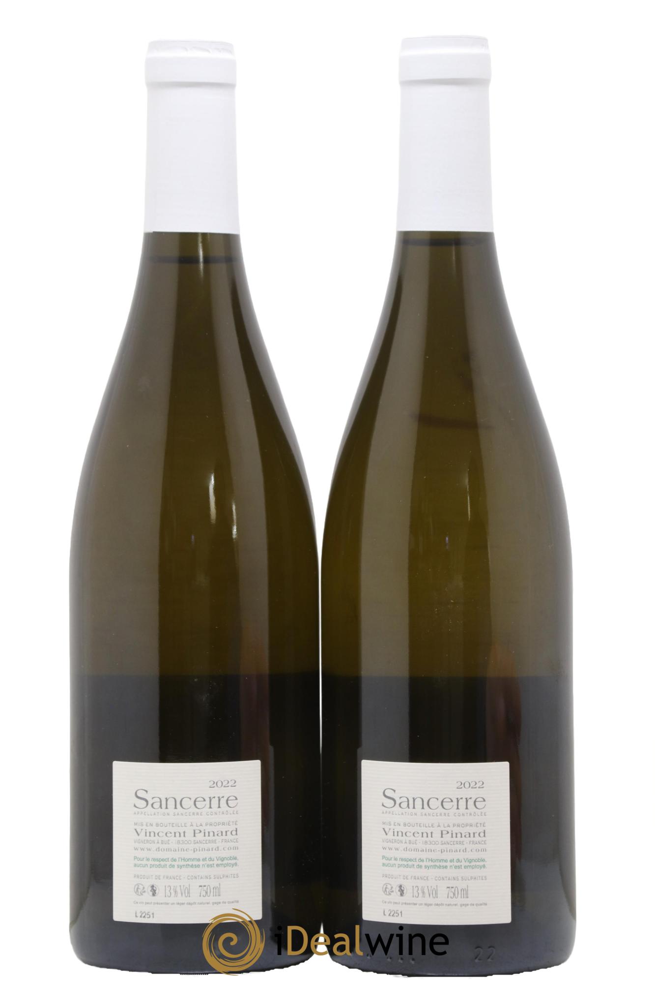 Sancerre Nuance Vincent Pinard 2022 - Lotto di 2 bottiglie - 1
