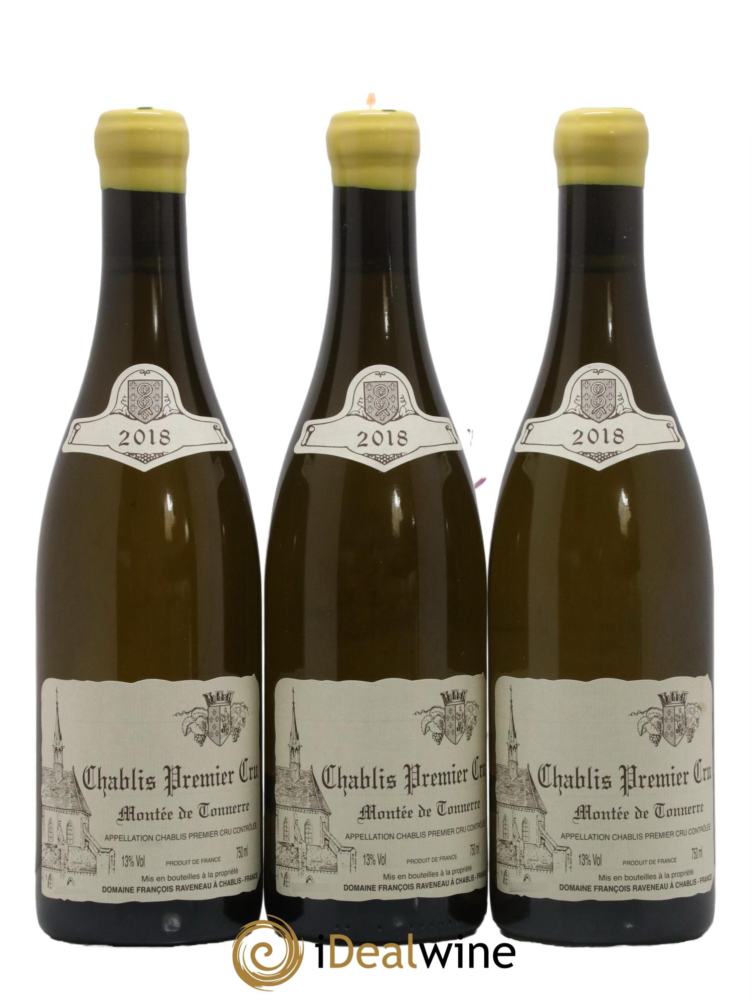 Chablis 1er Cru Montée de Tonnerre Raveneau (Domaine) 2018 - Lot de 3 bouteilles - 0