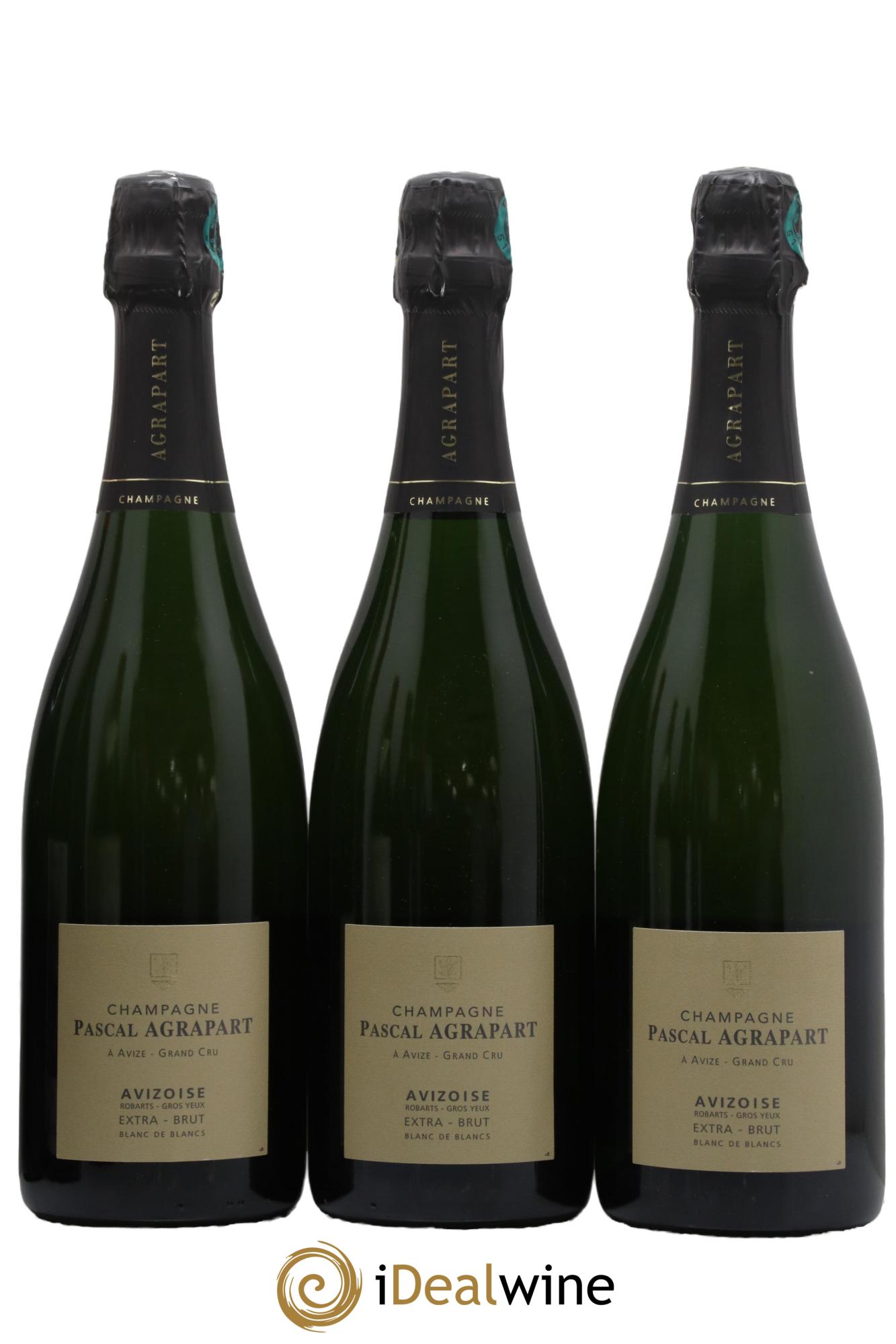Avizoise Blanc de Blancs Extra-Brut Agrapart & Fils 2012 - Lot de 3 bouteilles - 0