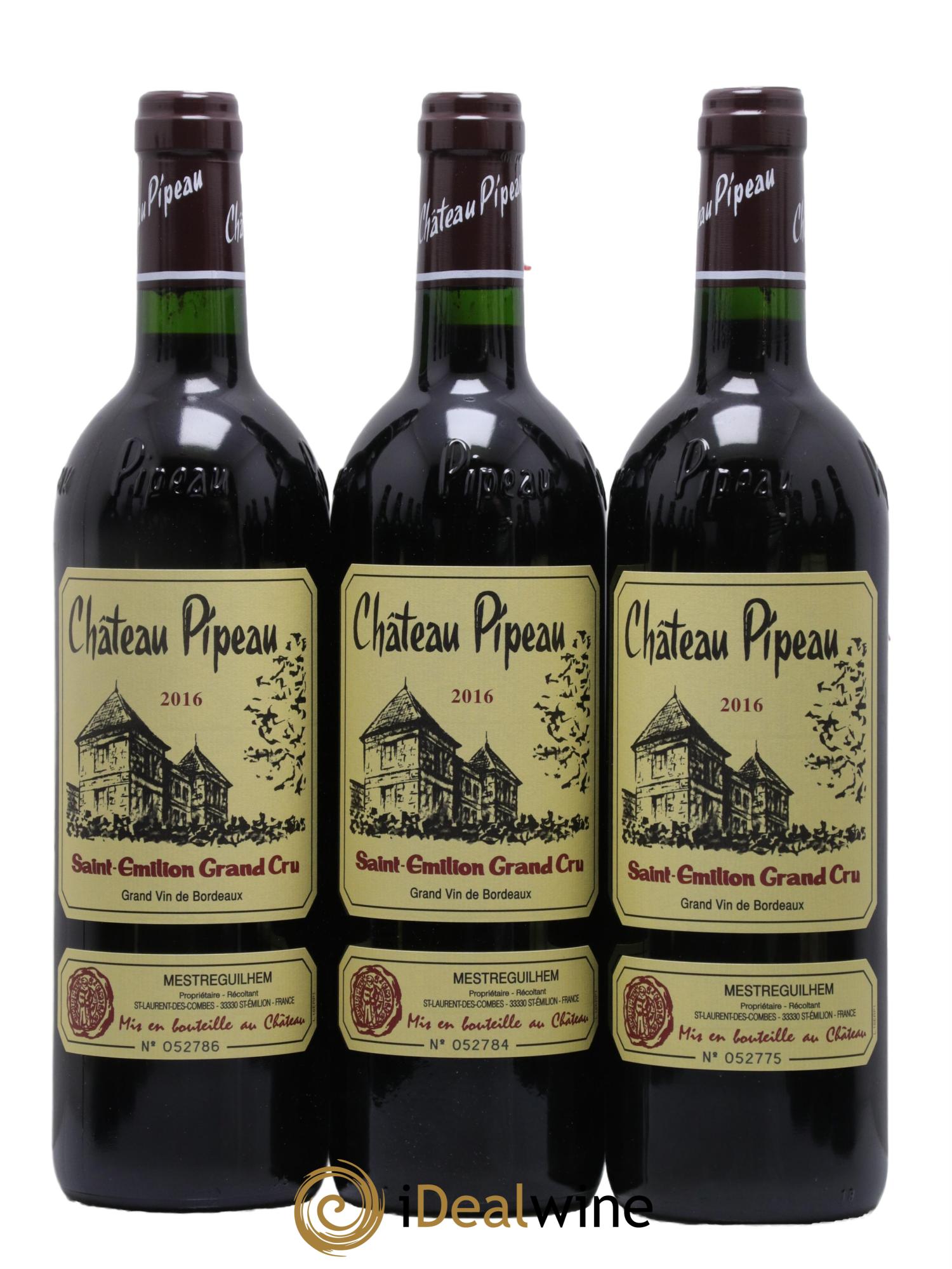 Château Pipeau 2016 - Lot of 12 bottles - 2
