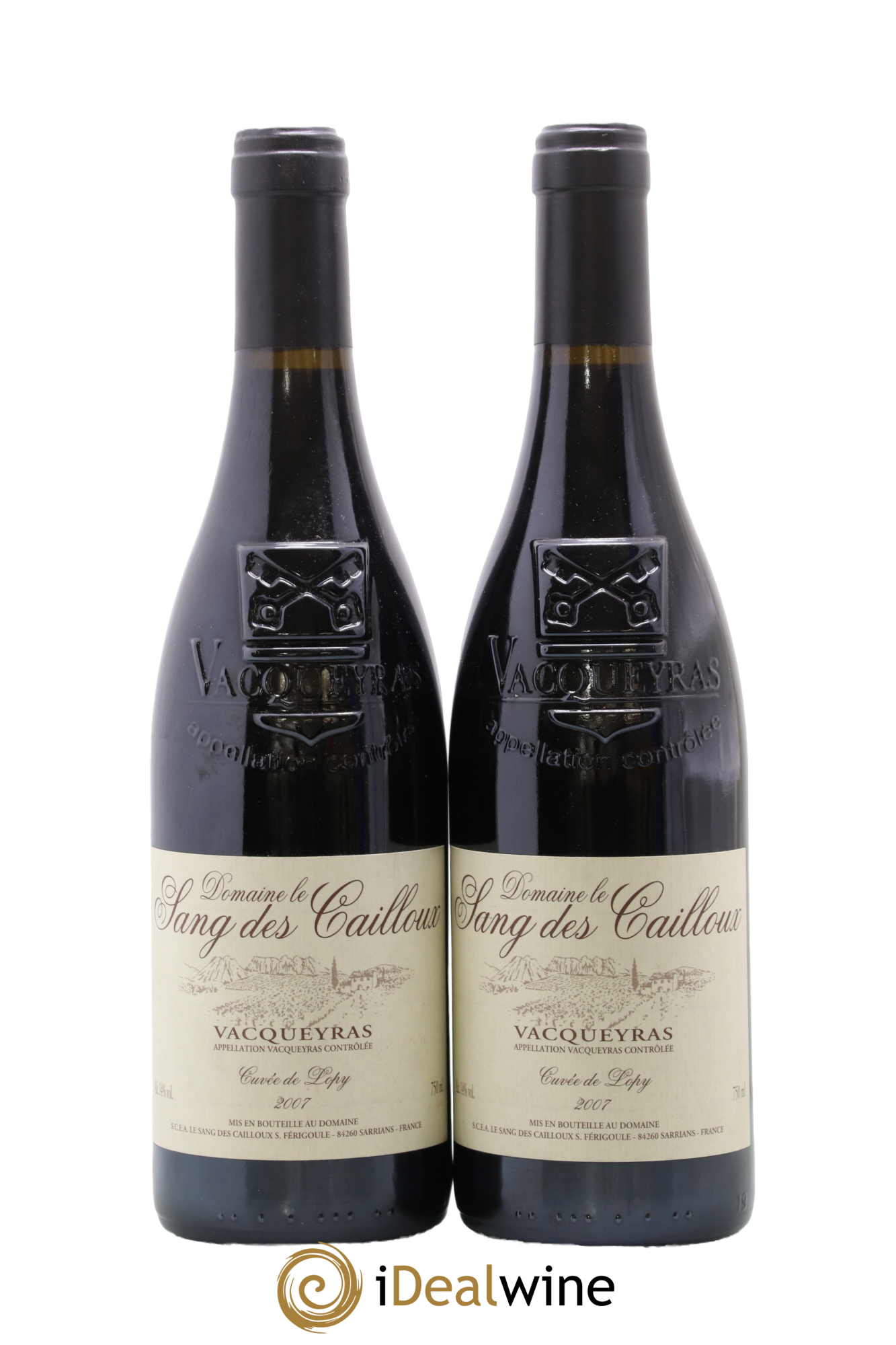 Vacqueyras Cuvée de Lopy Le Sang des Cailloux 2007 - Lot de 2 bouteilles - 0