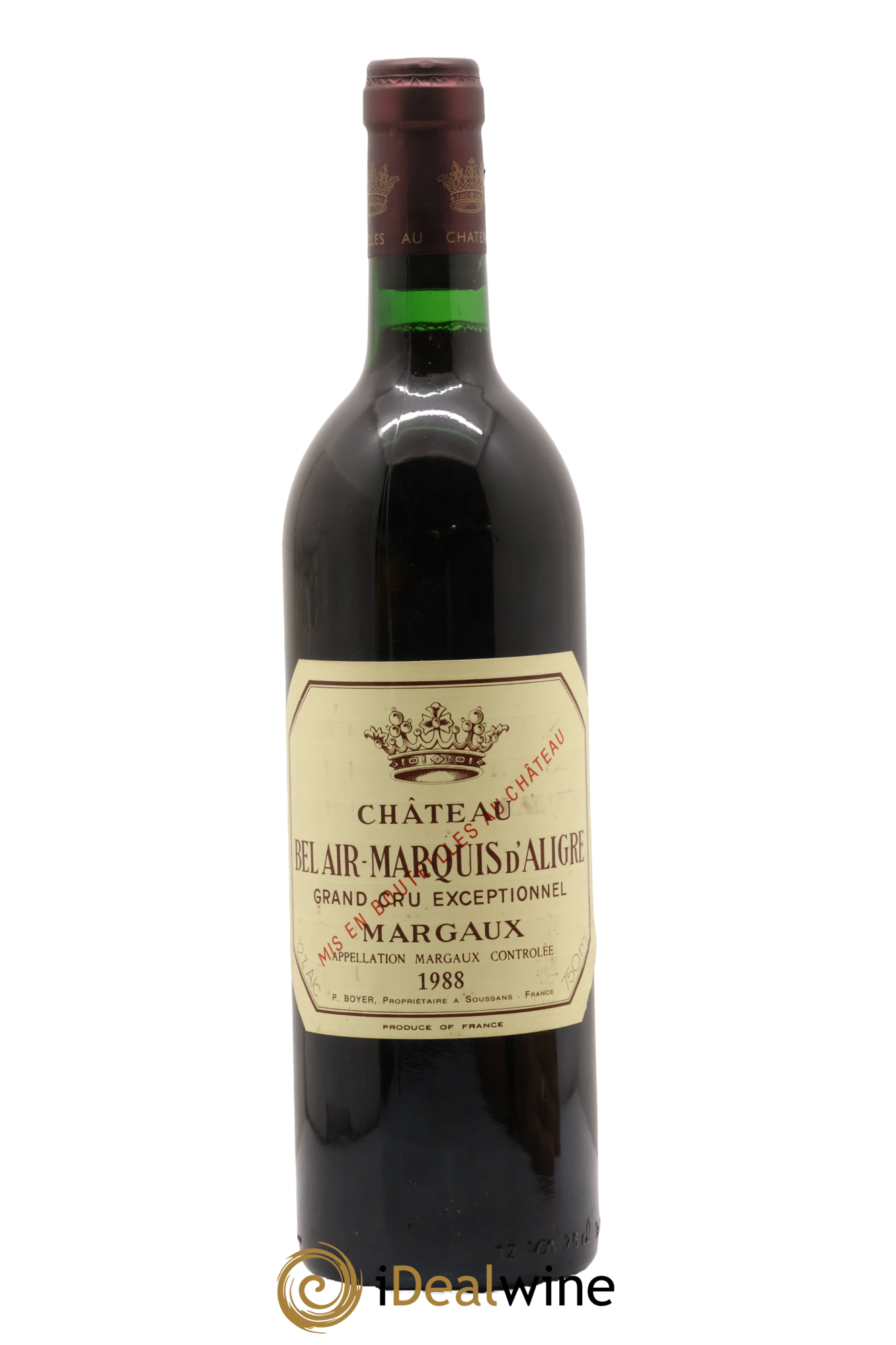 Château Bel Air Marquis d'Aligre 1988 - Lot de 1 bouteille - 0