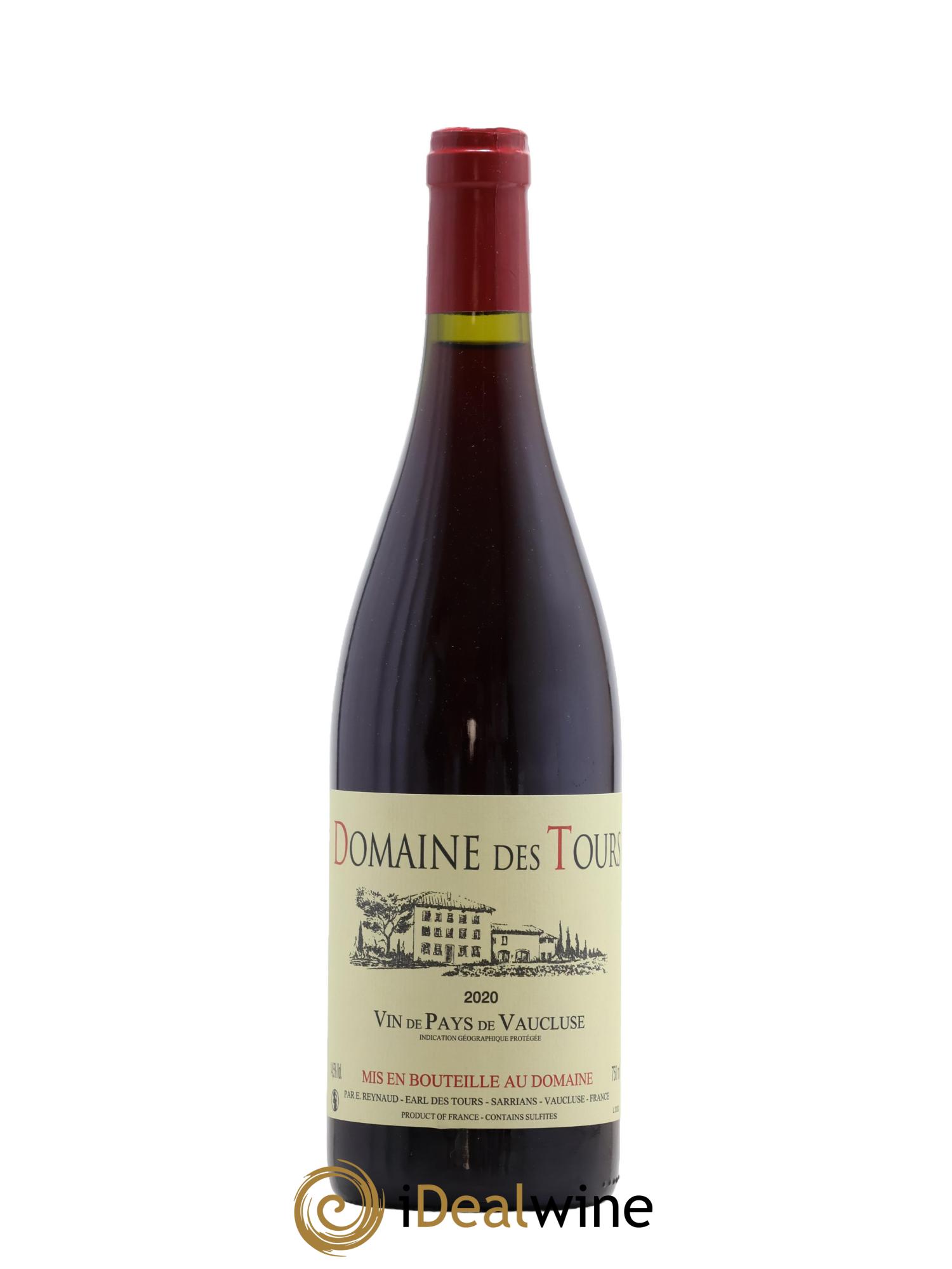 Vaucluse (Vin de Pays de Vaucluse) Domaine des Tours Emmanuel Reynaud 2020 - Lot de 1 bouteille - 0