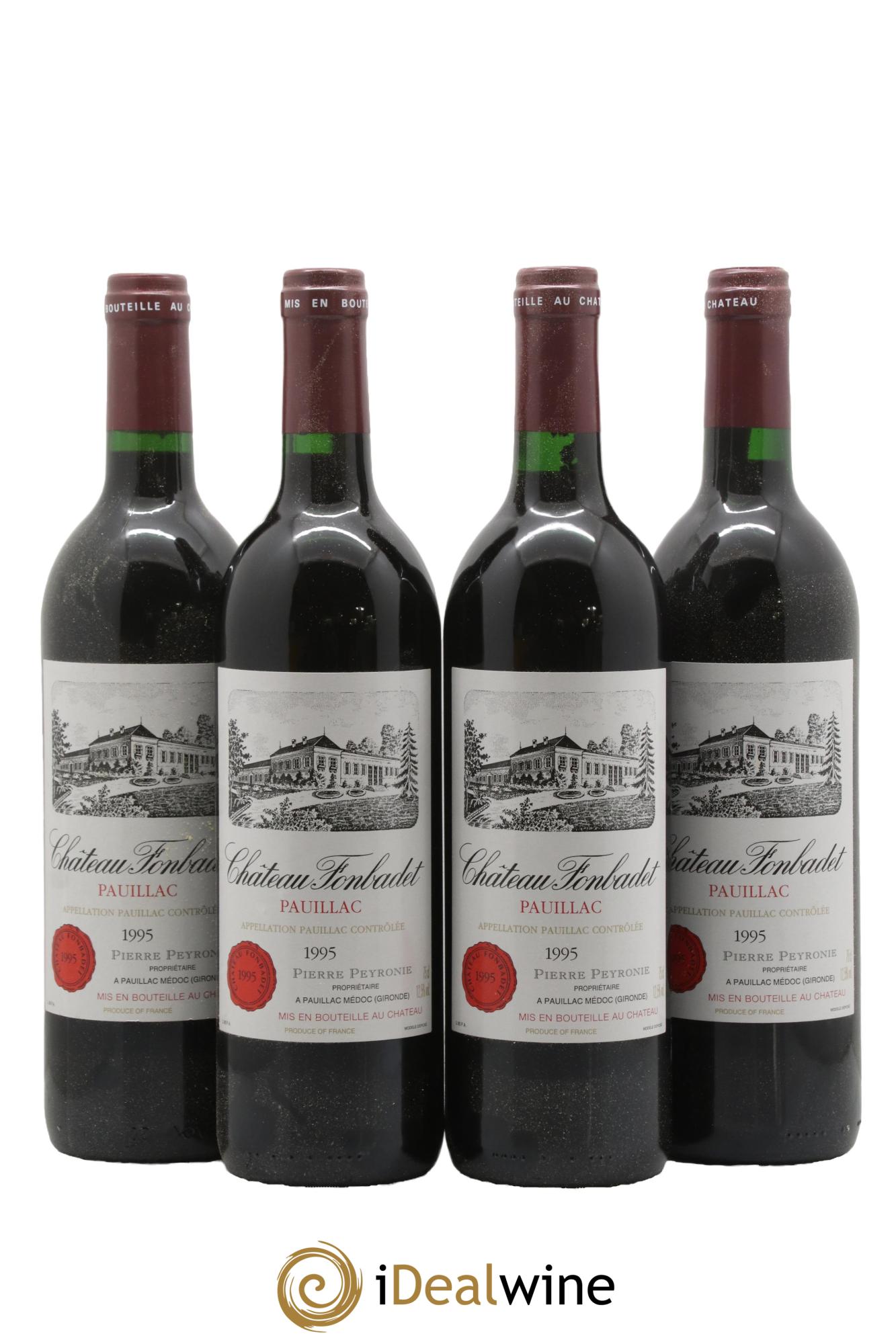 Château Fonbadet 1995 - Posten von 4 Flaschen - 0