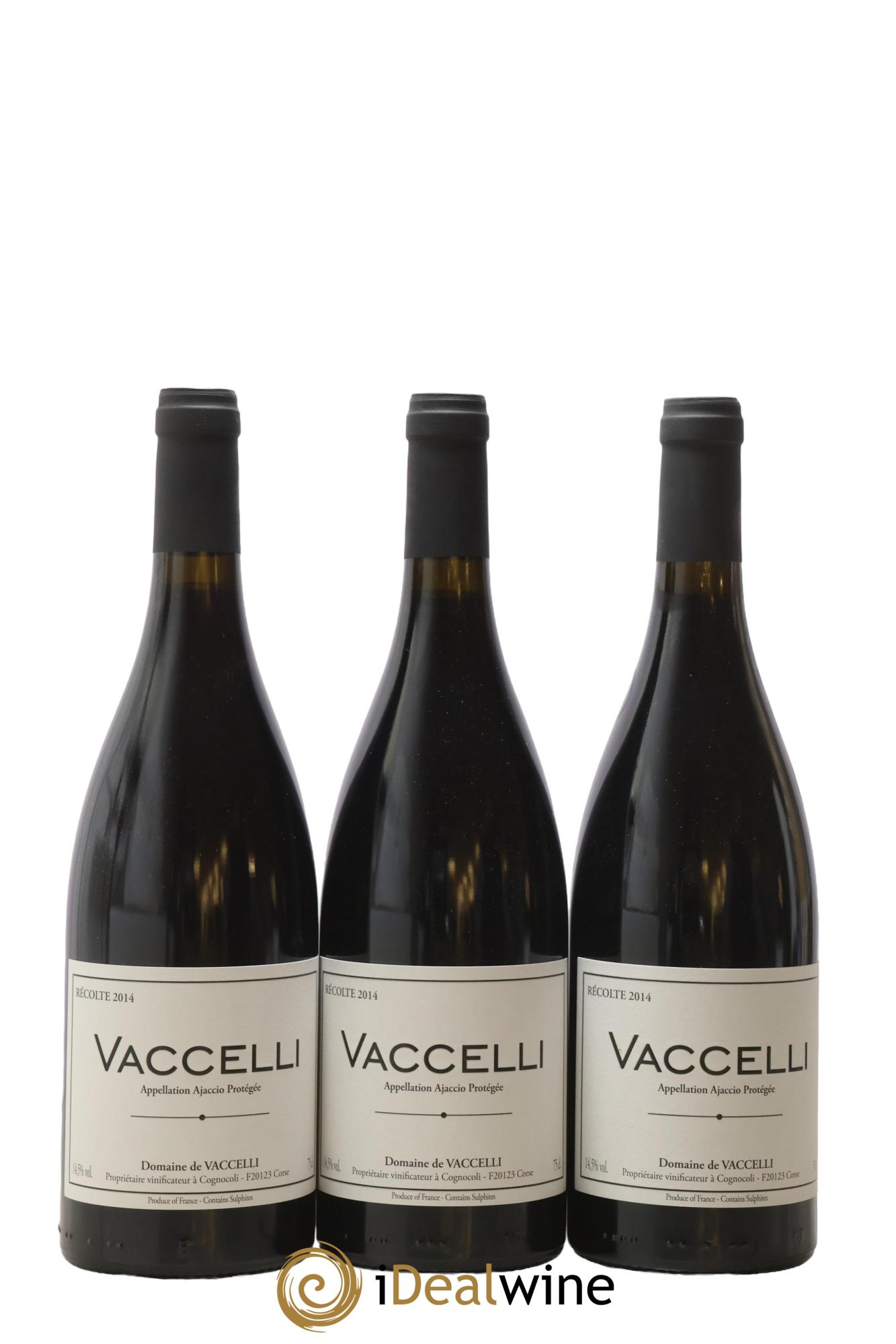 Ajaccio Vaccelli 2014 - Posten von 3 Flaschen - 0