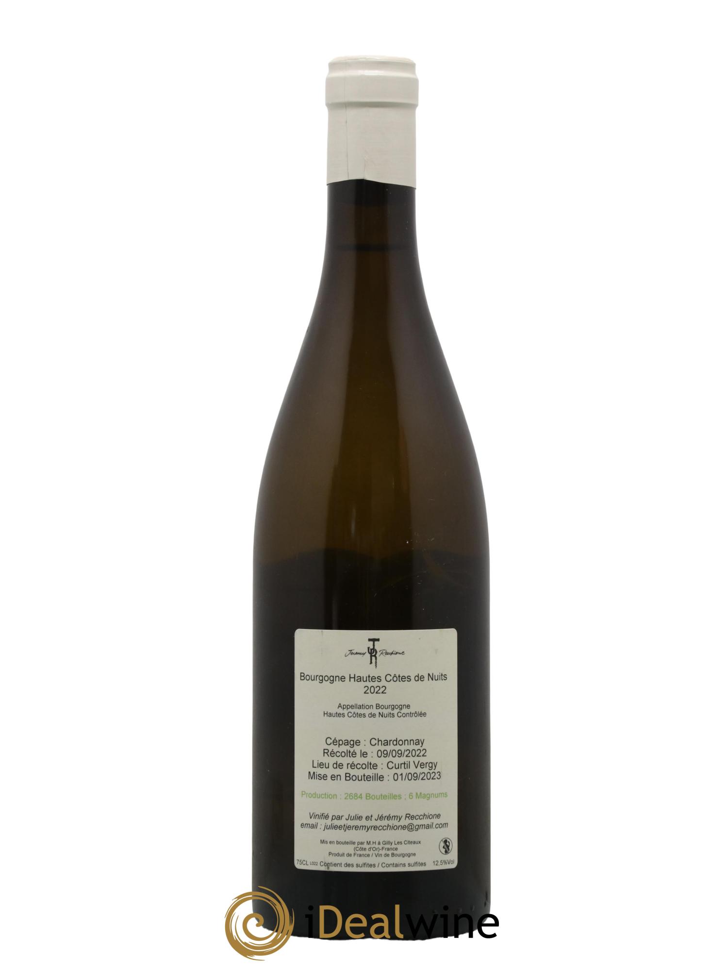 Hautes-Côtes de Nuits Jeremy Recchione 2022 - Lot de 1 bouteille - 1