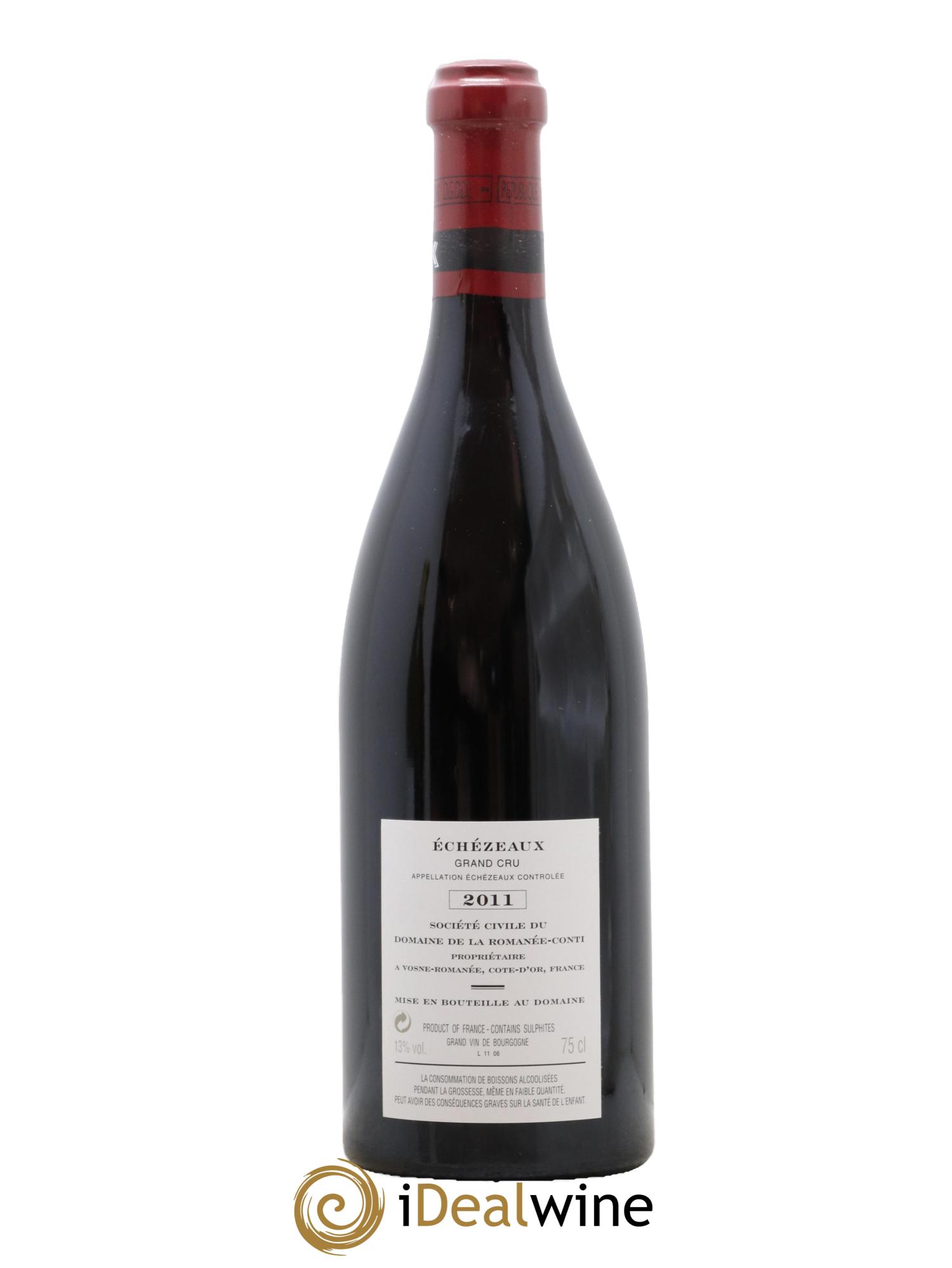 Echezeaux Grand Cru Domaine de la Romanée-Conti  2011 - Posten von 1 Flasche - 1