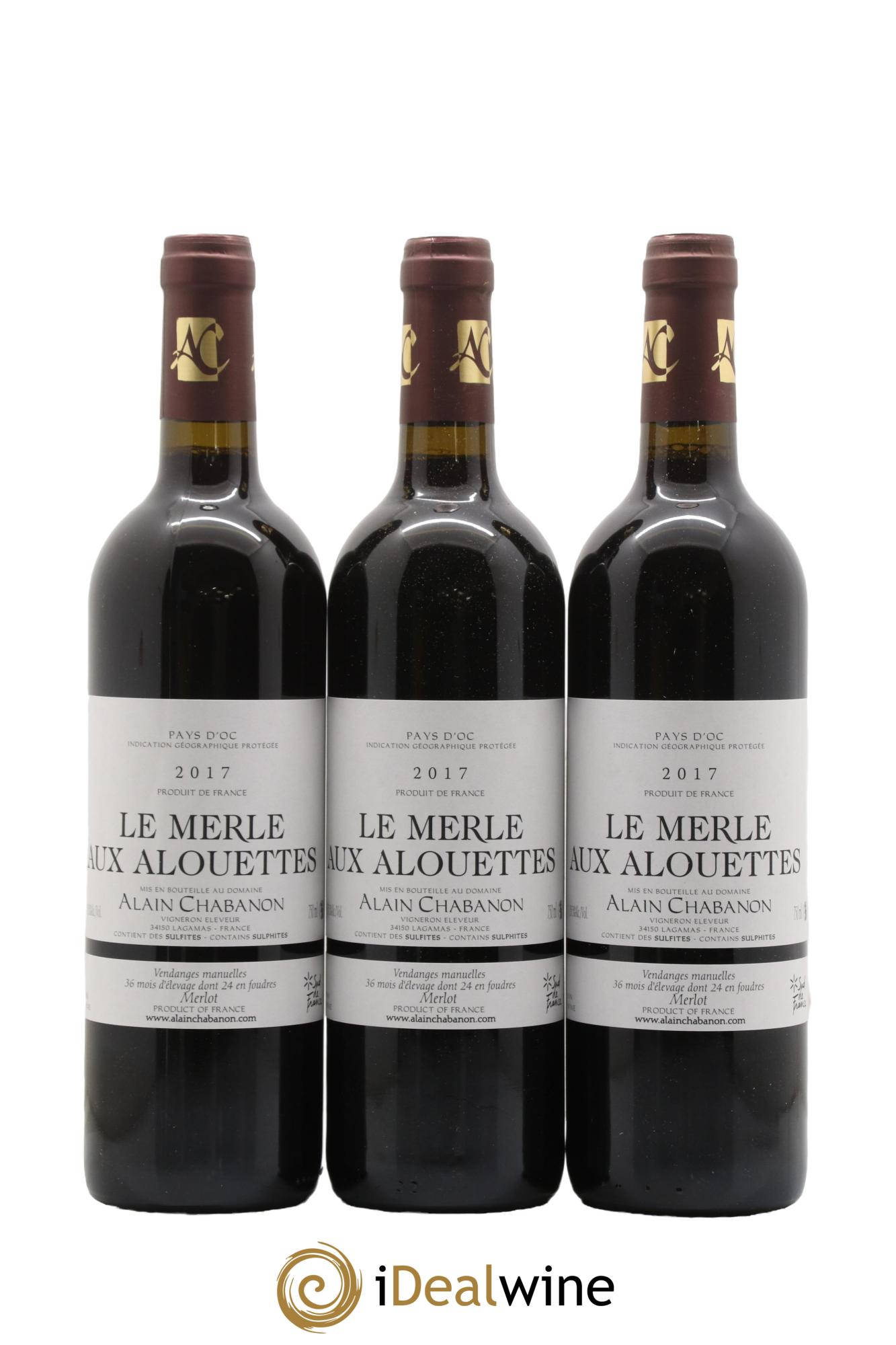 IGP Pays d'Oc Alain Chabanon (Domaine) Le Merle aux Alouettes 2017 - Lot de 12 bouteilles - 2
