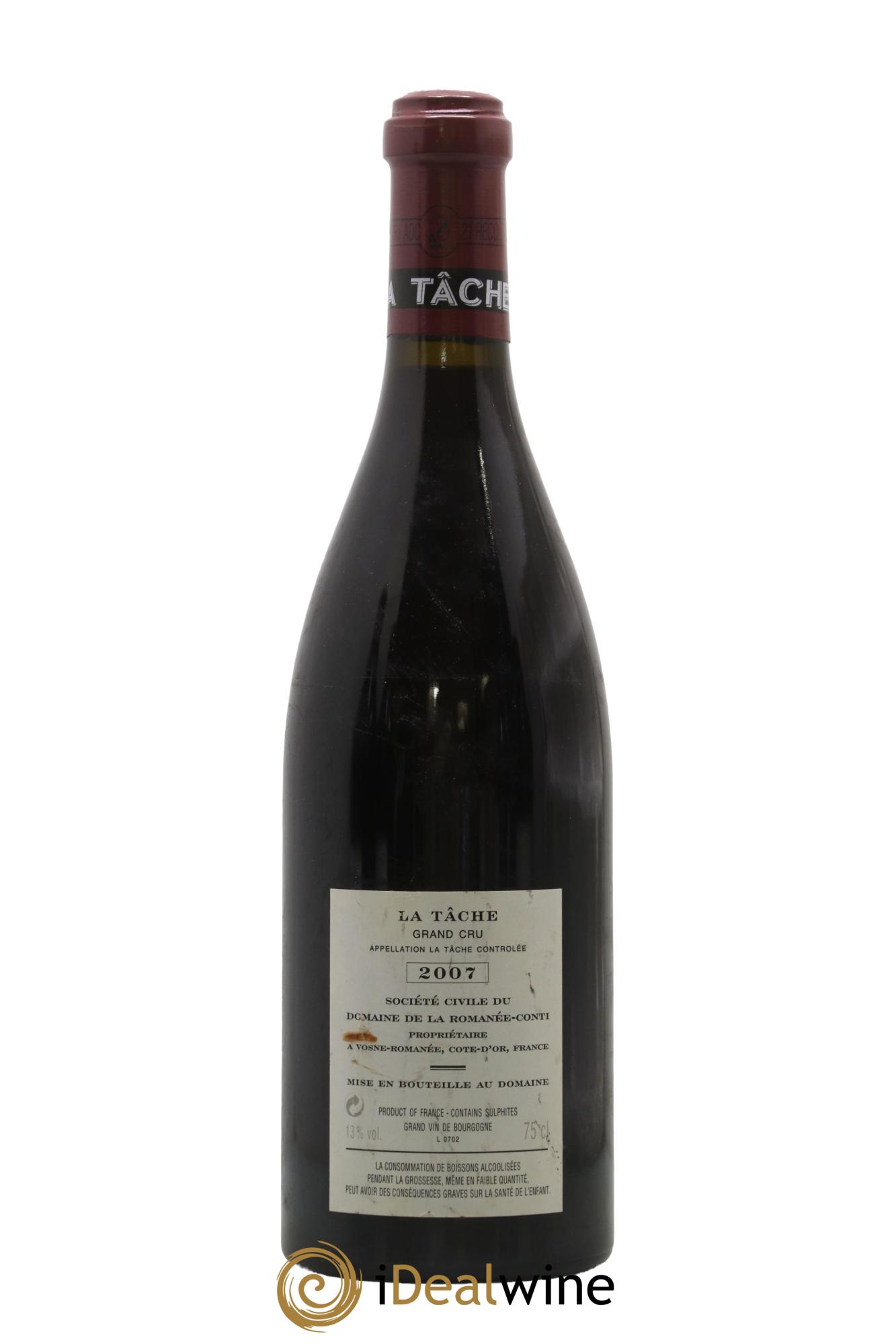 La Tâche Grand Cru Domaine de la Romanée-Conti 2007 - Posten von 1 Flasche - 1