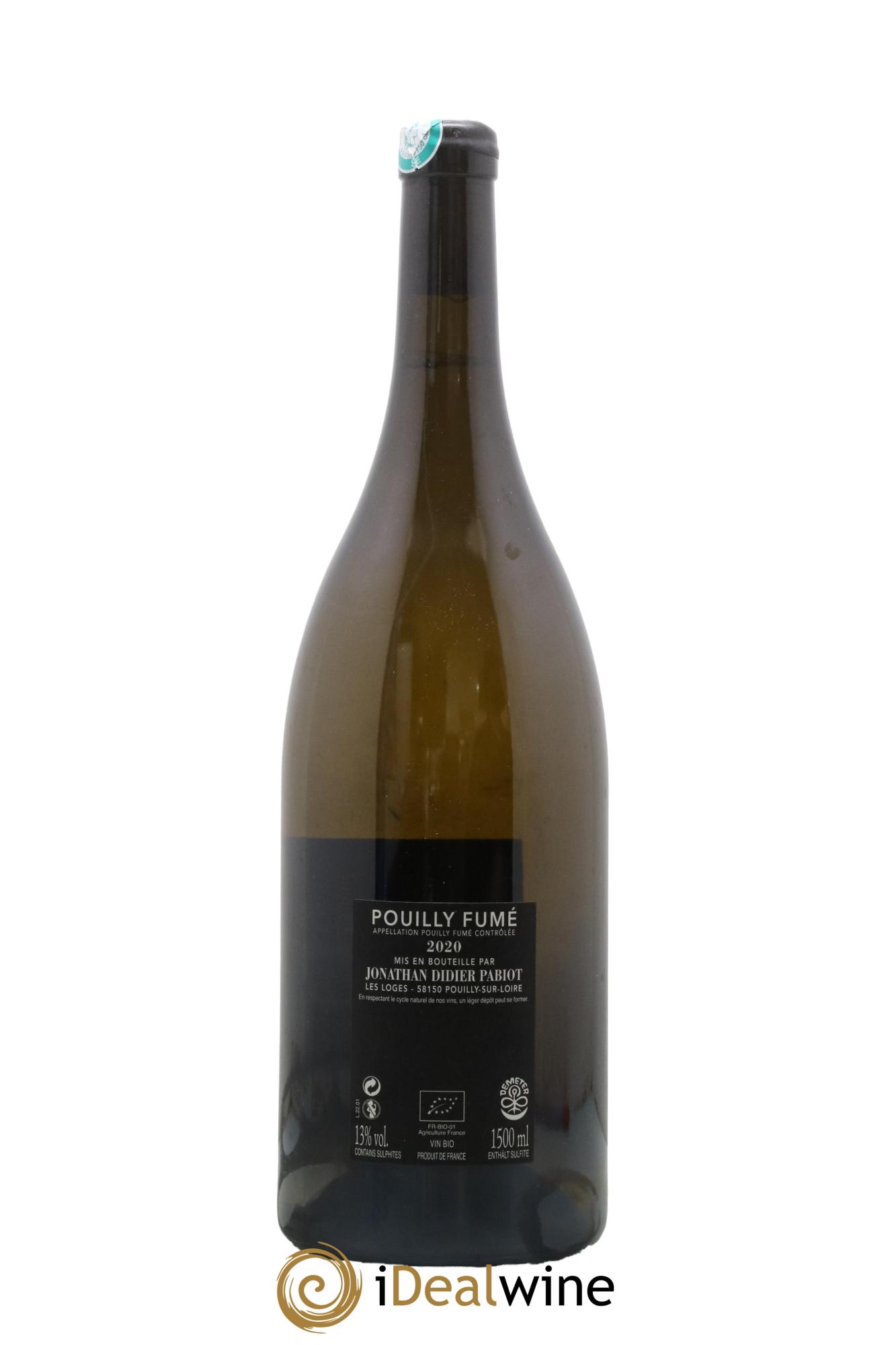 Pouilly-Fumé Aubaine Jonathan Didier Pabiot 2020 - Lot de 1 magnum - 1
