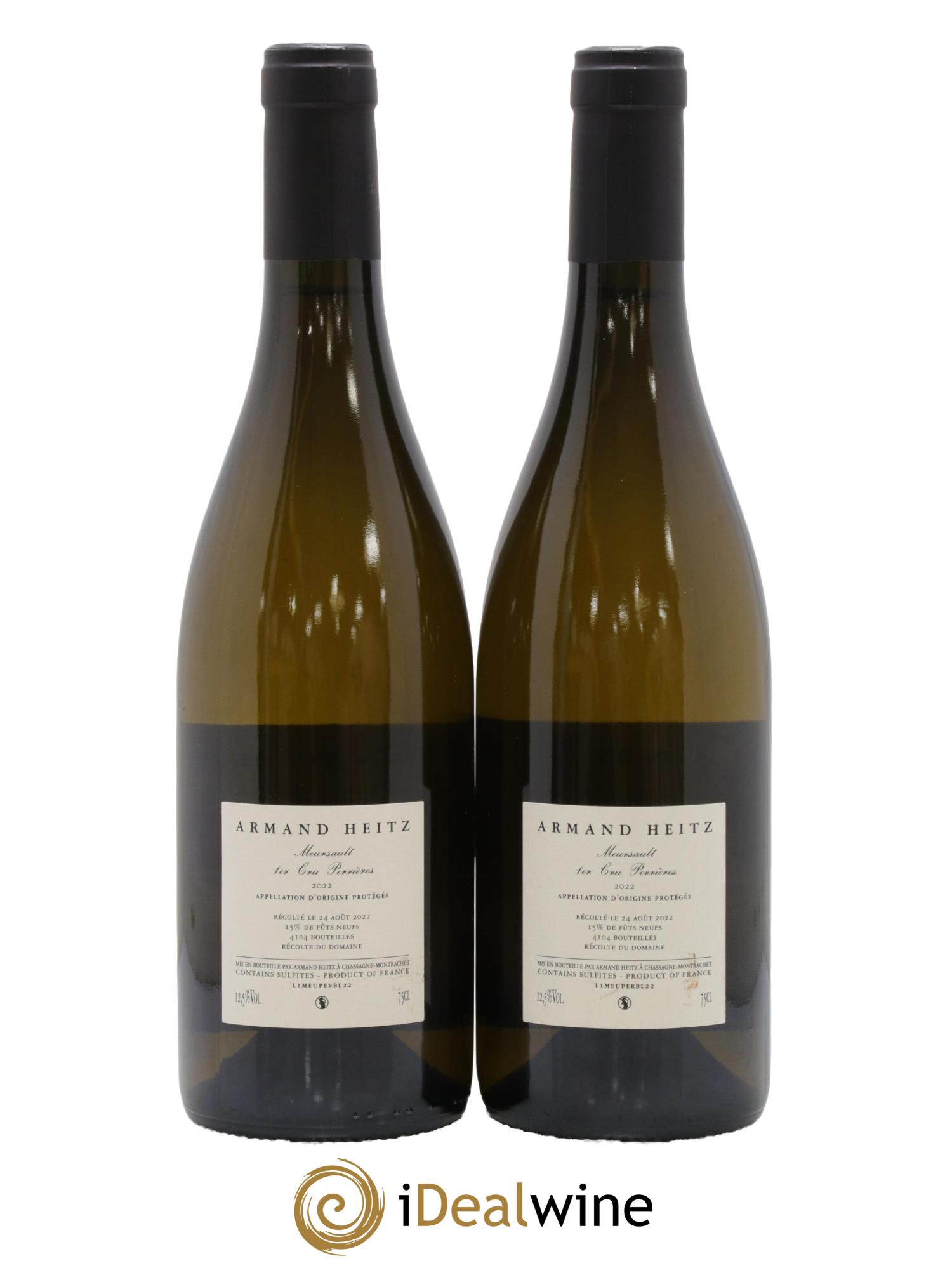 Meursault 1er Cru Les Perrières Armand Heitz 2022 - Posten von 2 Flaschen - 1