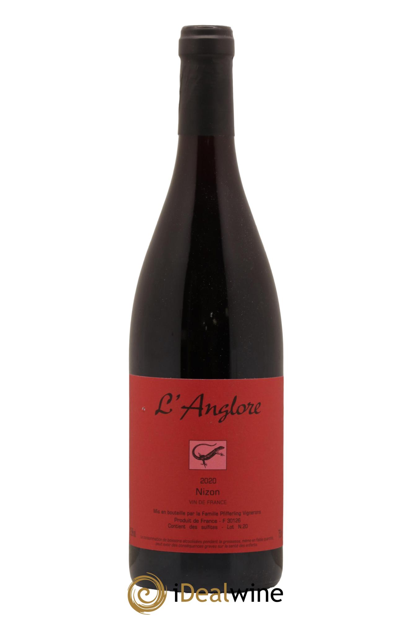 Vin de France Nizon L'Anglore 2020 - Lot de 1 bouteille - 0