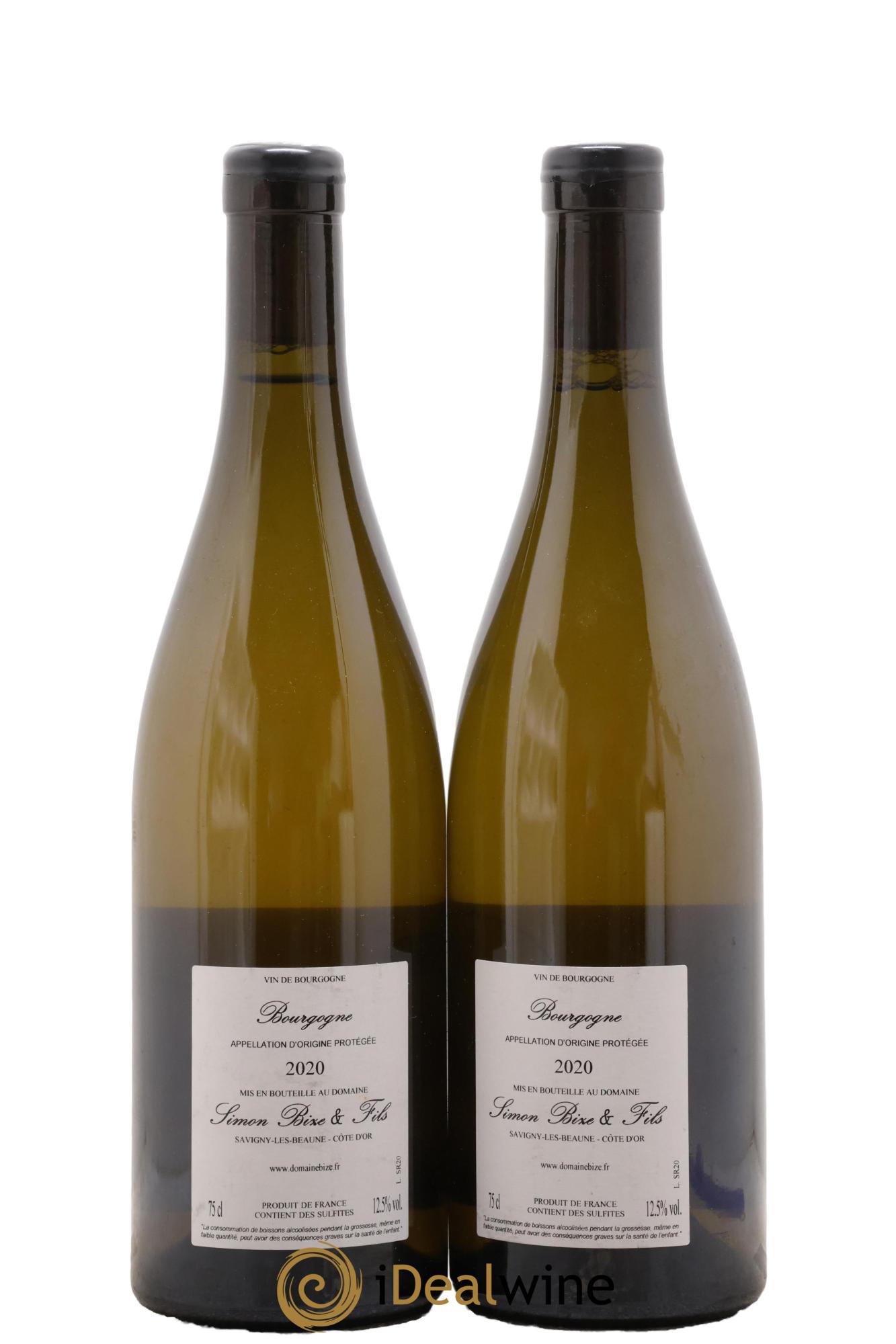 Bourgogne Shiro Simon Bize & Fils 2020 - Lot de 2 bouteilles - 1